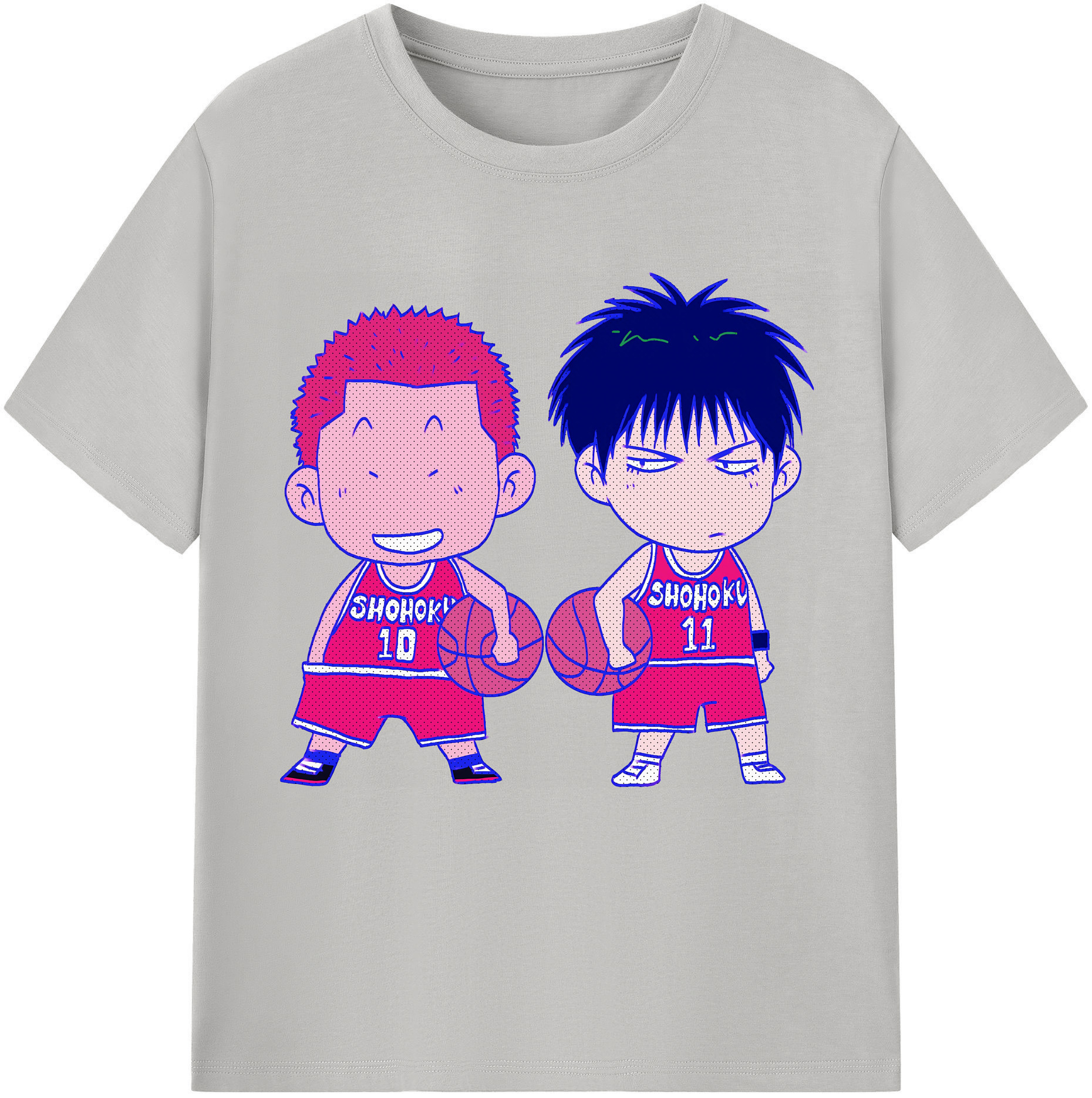 （画像用） SLAM DUNK／スラムダンク レディースカジュアルプリントTシャツ（綿100％）