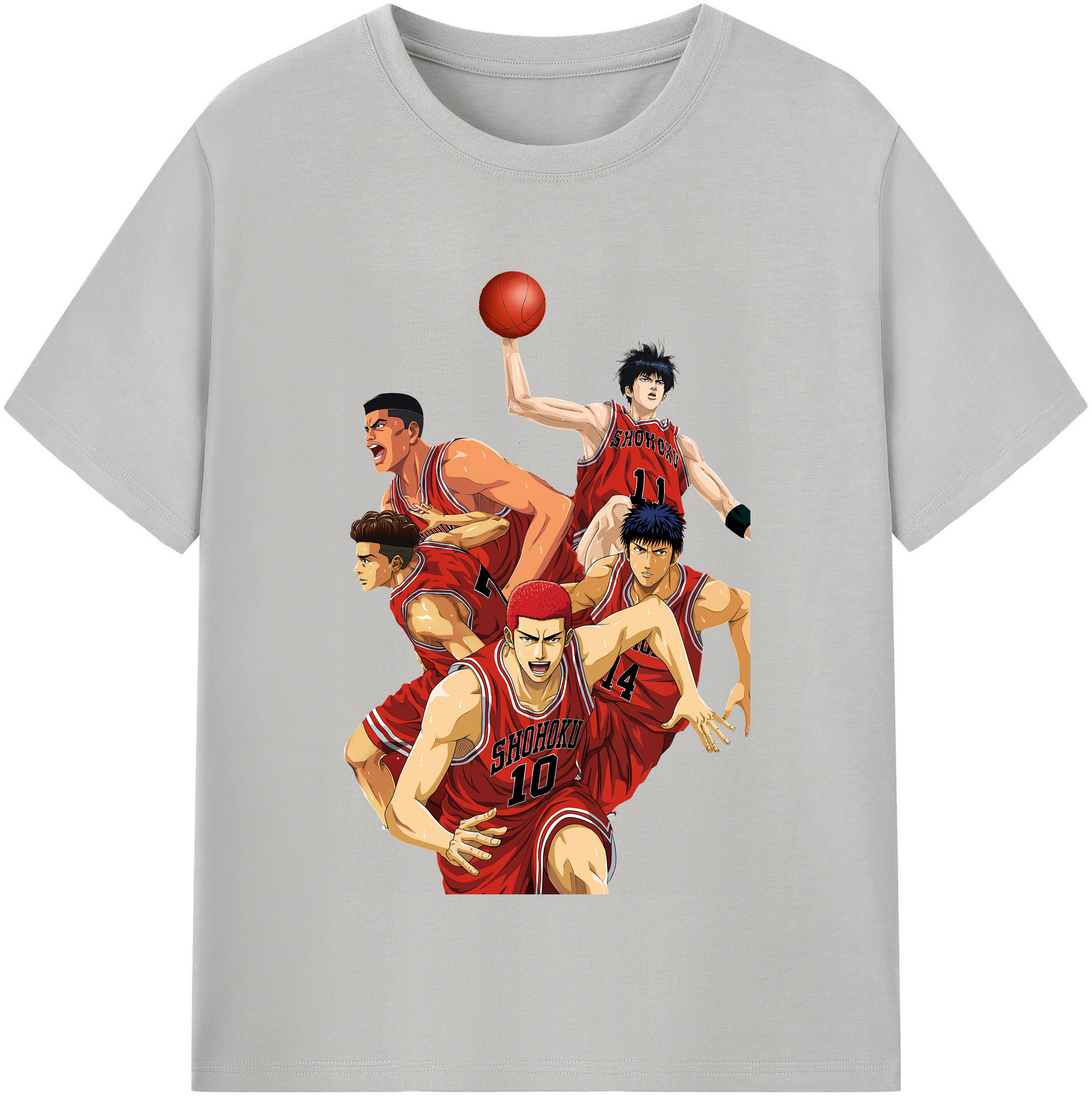 （画像用） SLAM DUNK／スラムダンク レディースカジュアルプリントTシャツ（綿100％）