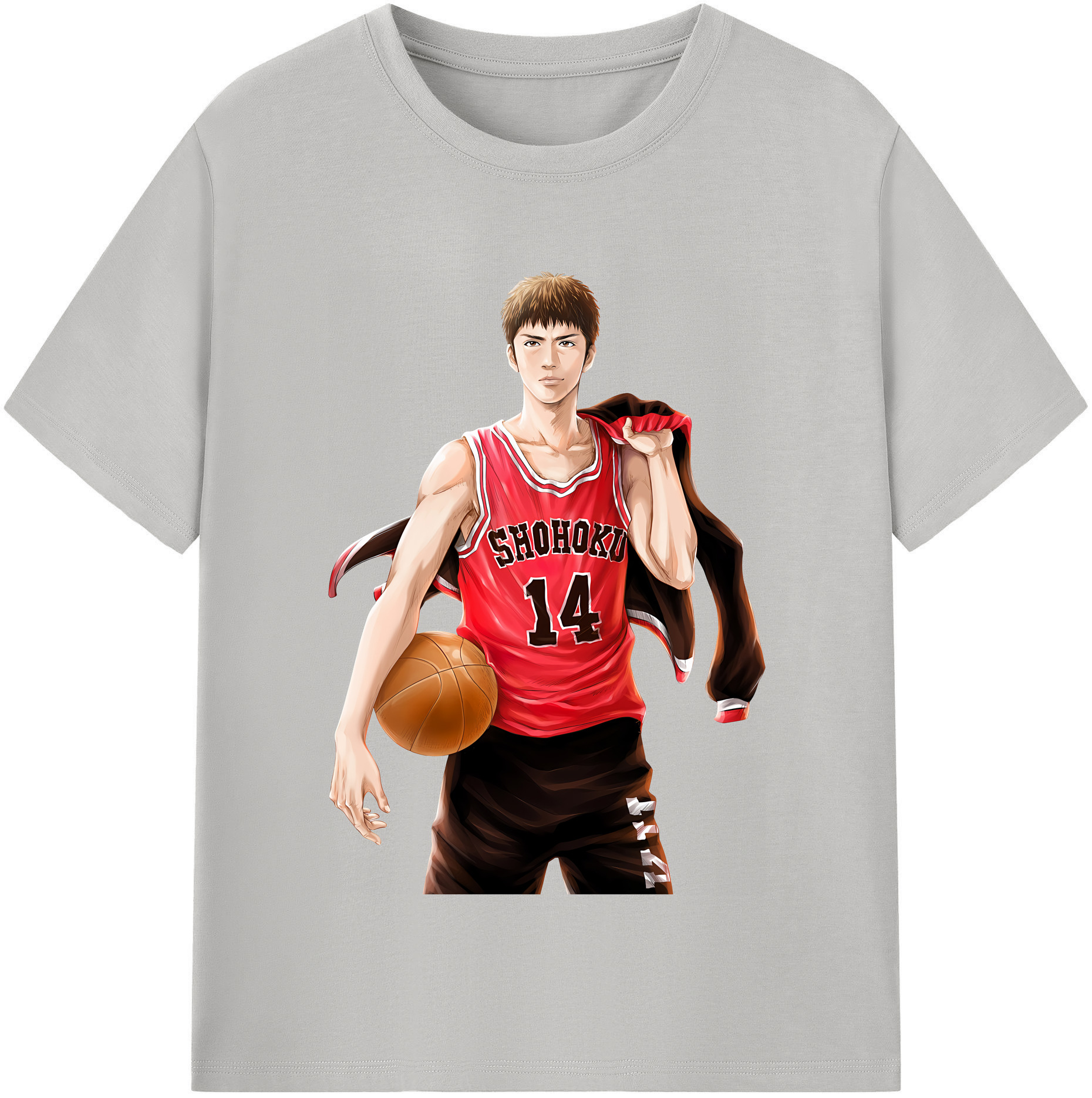 （画像用） SLAM DUNK／スラムダンク レディースカジュアルプリントTシャツ（綿100％）