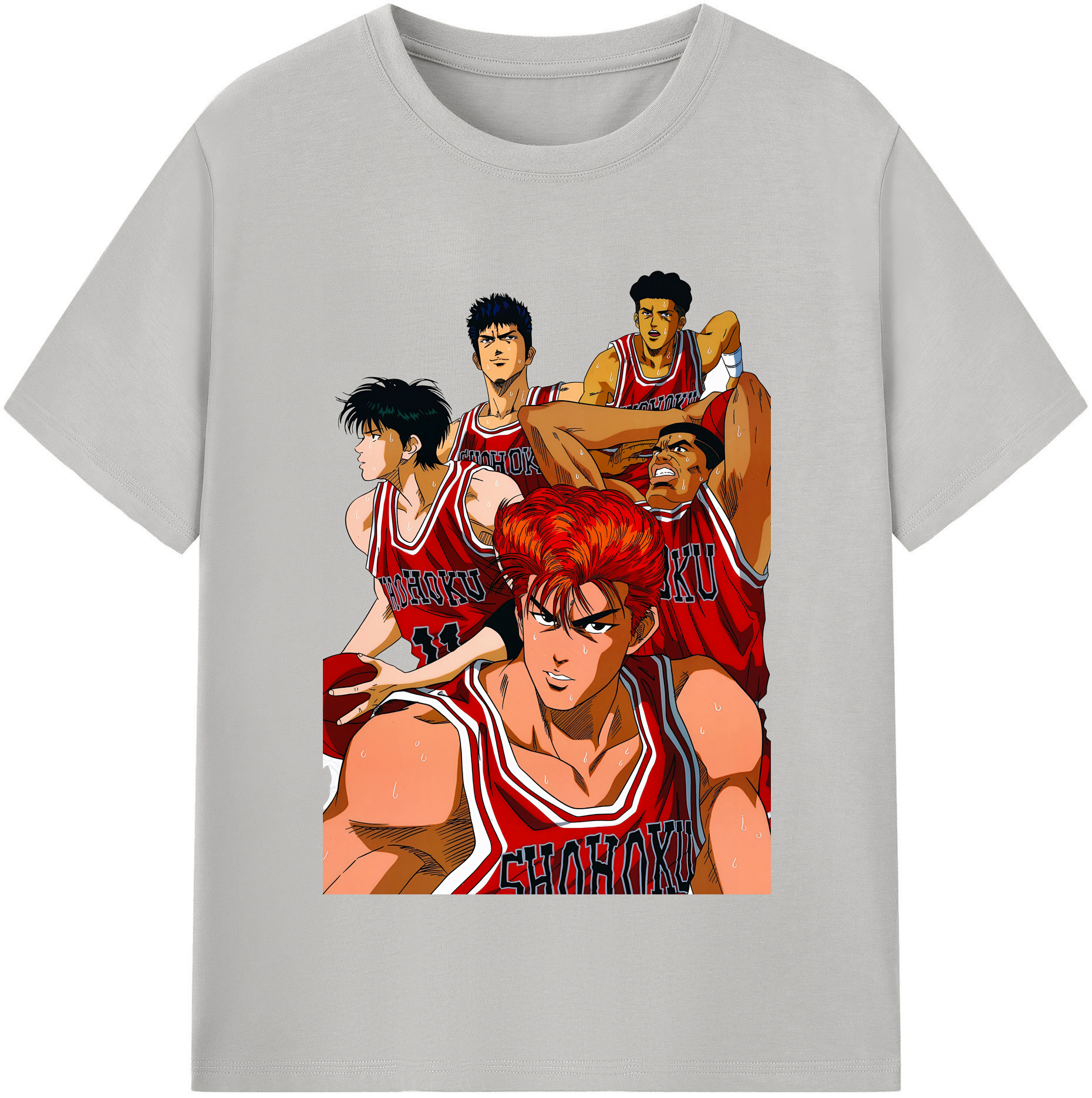 （画像用） SLAM DUNK／スラムダンク レディースカジュアルプリントTシャツ（綿100％）