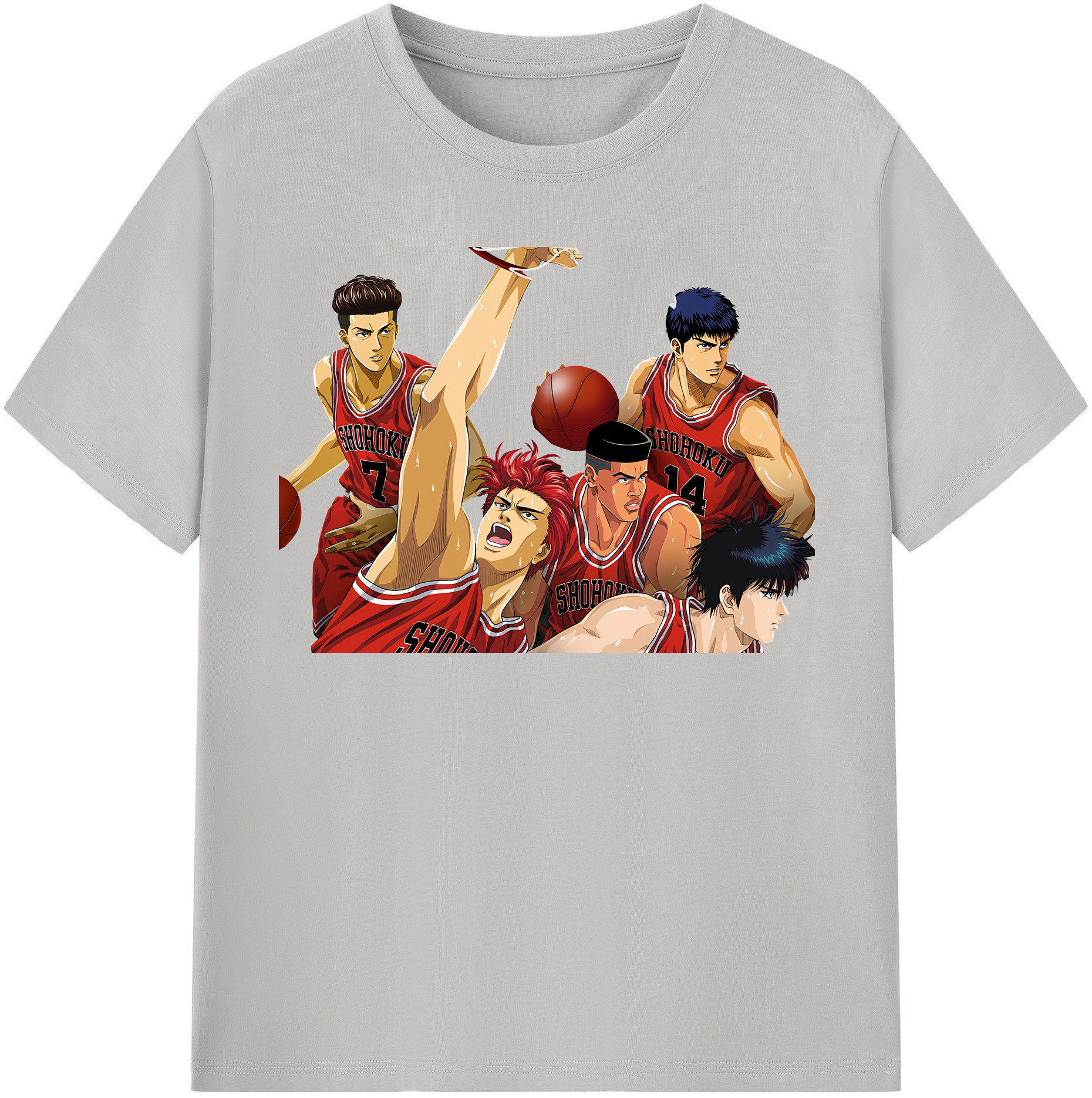 （画像用） SLAM DUNK／スラムダンク レディースカジュアルプリントTシャツ（綿100％）