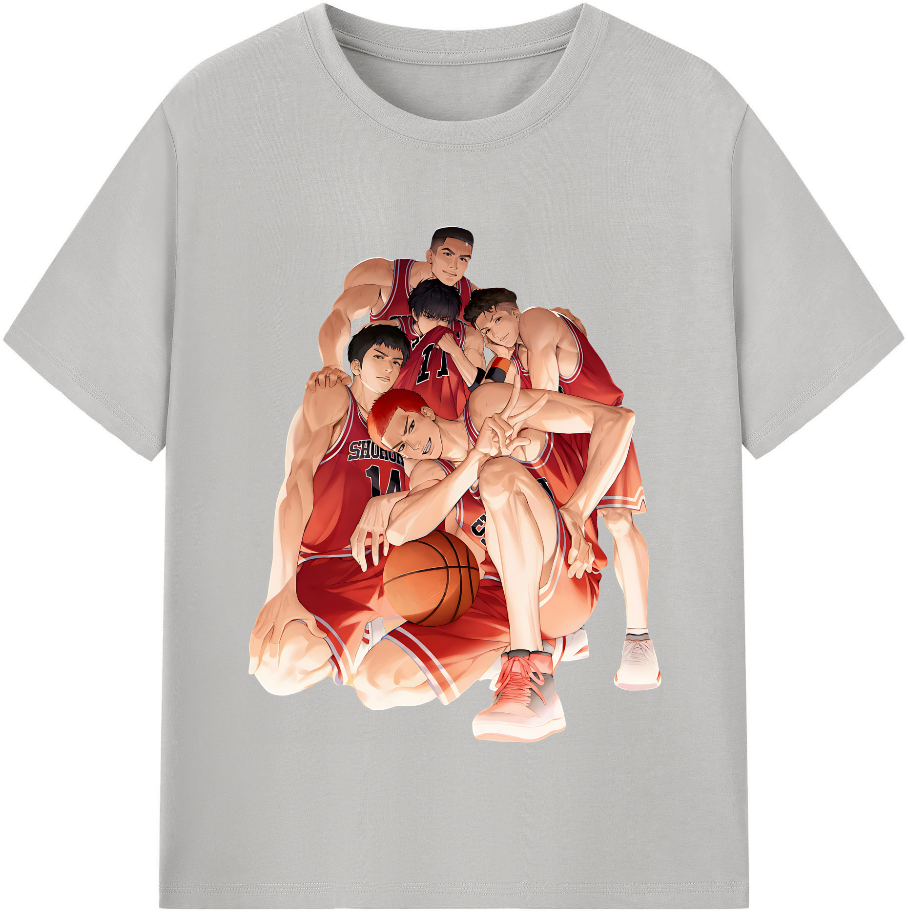 （画像用） SLAM DUNK／スラムダンク レディースカジュアルプリントTシャツ（綿100％）
