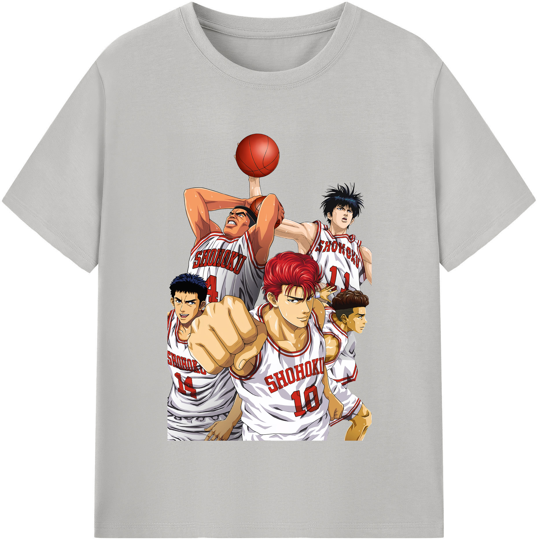 （画像用） SLAM DUNK／スラムダンク レディースカジュアルプリントTシャツ（綿100％）