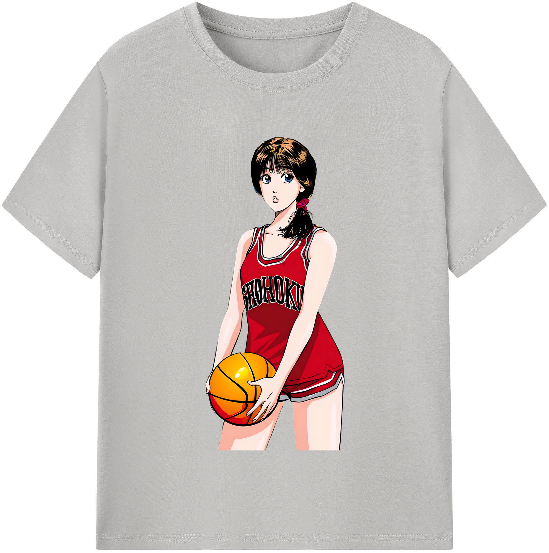 （画像用） SLAM DUNK／スラムダンク レディースカジュアルプリントTシャツ（綿100％）