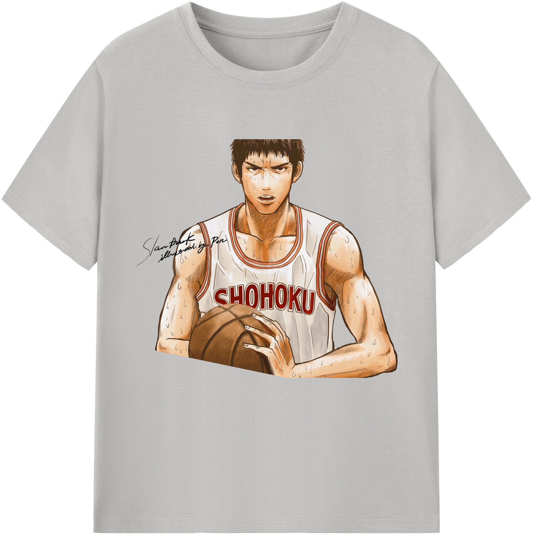 （画像用） SLAM DUNK／スラムダンク レディースカジュアルプリントTシャツ（綿100％）