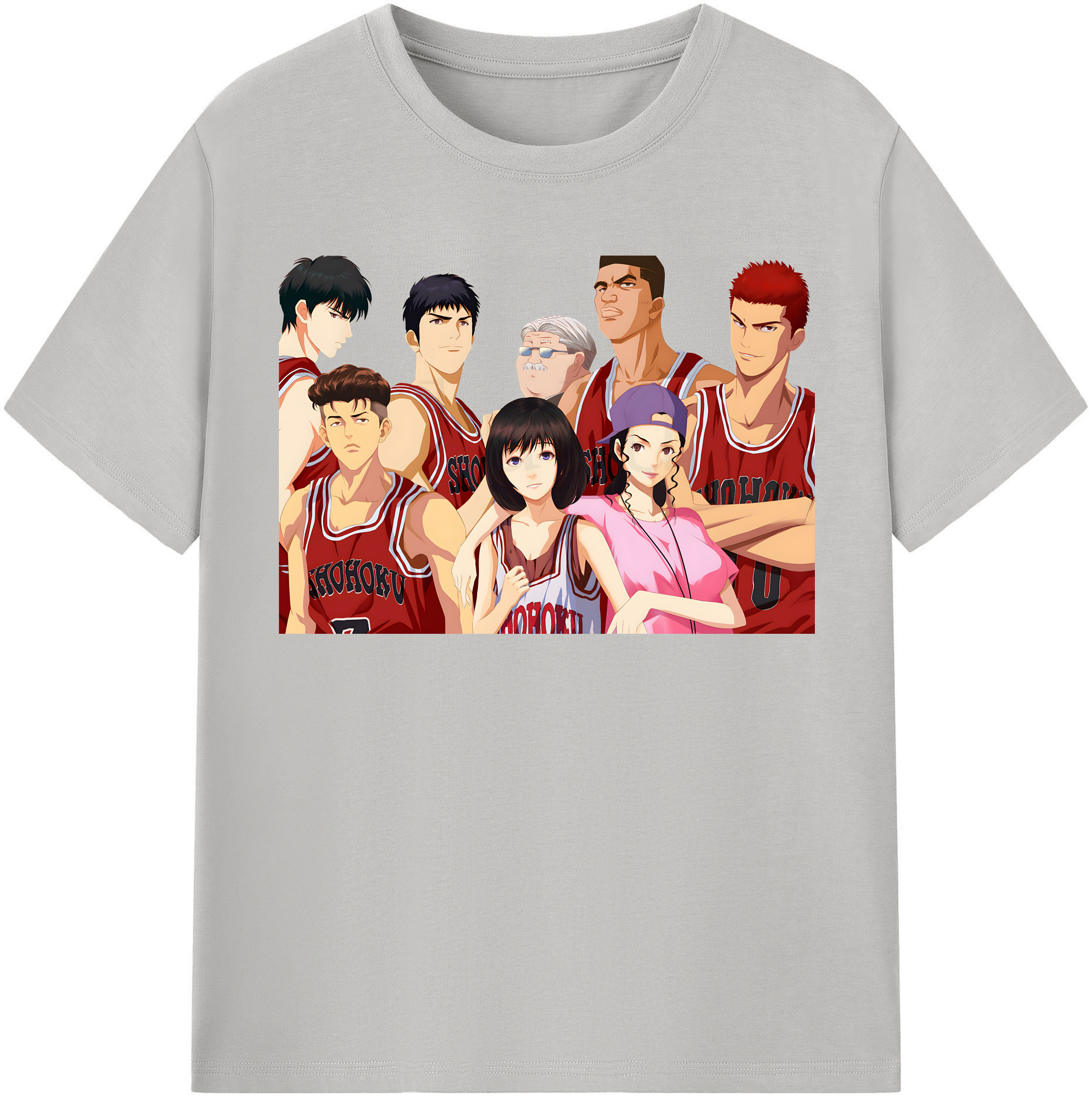 （画像用） SLAM DUNK／スラムダンク レディースカジュアルプリントTシャツ（綿100％）