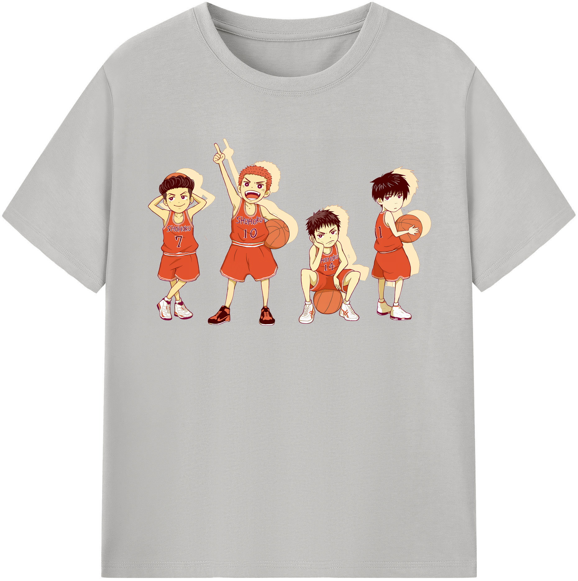 （画像用） SLAM DUNK／スラムダンク レディースカジュアルプリントTシャツ（綿100％）
