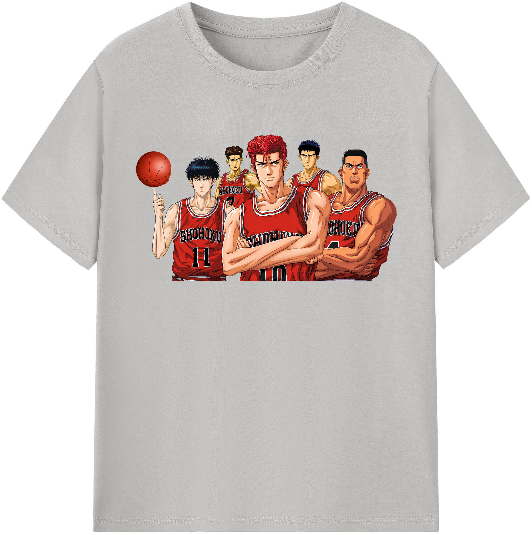 （画像用） SLAM DUNK／スラムダンク レディースカジュアルプリントTシャツ（綿100％）