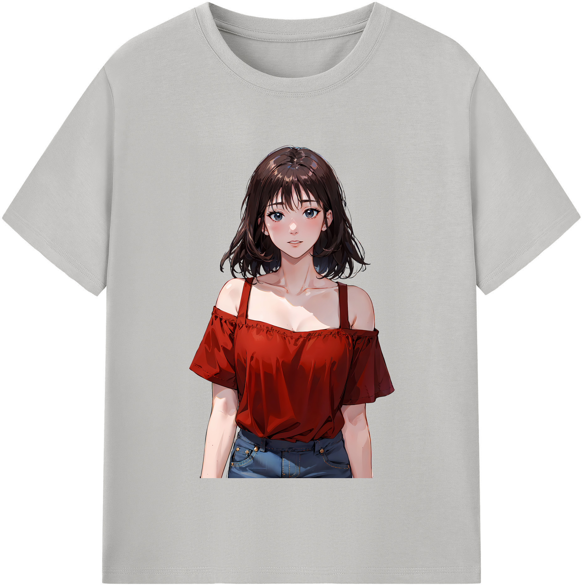 （画像用） SLAM DUNK／スラムダンク レディースカジュアルプリントTシャツ（綿100％）