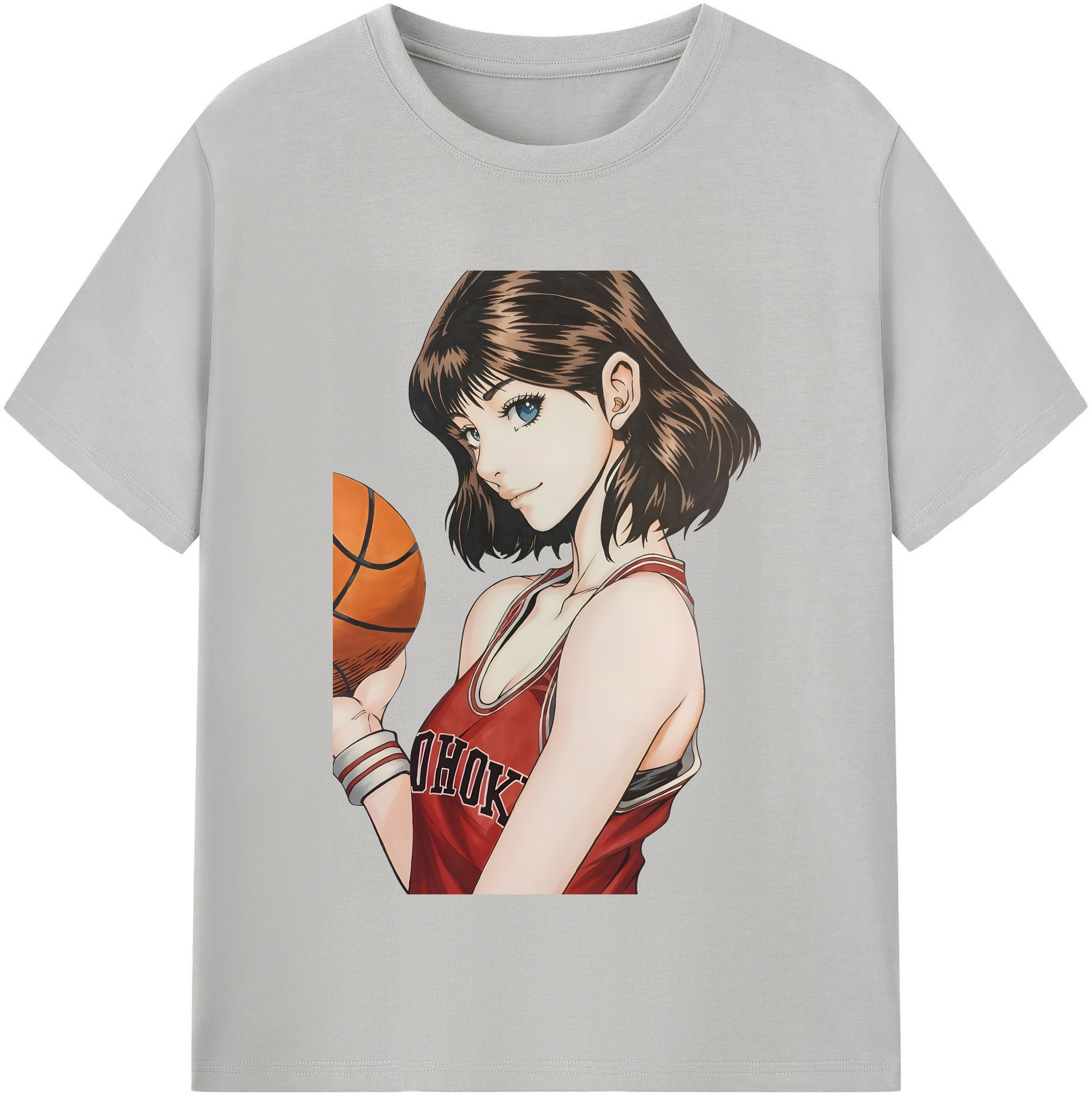 （画像用） SLAM DUNK／スラムダンク レディースカジュアルプリントTシャツ（綿100％）
