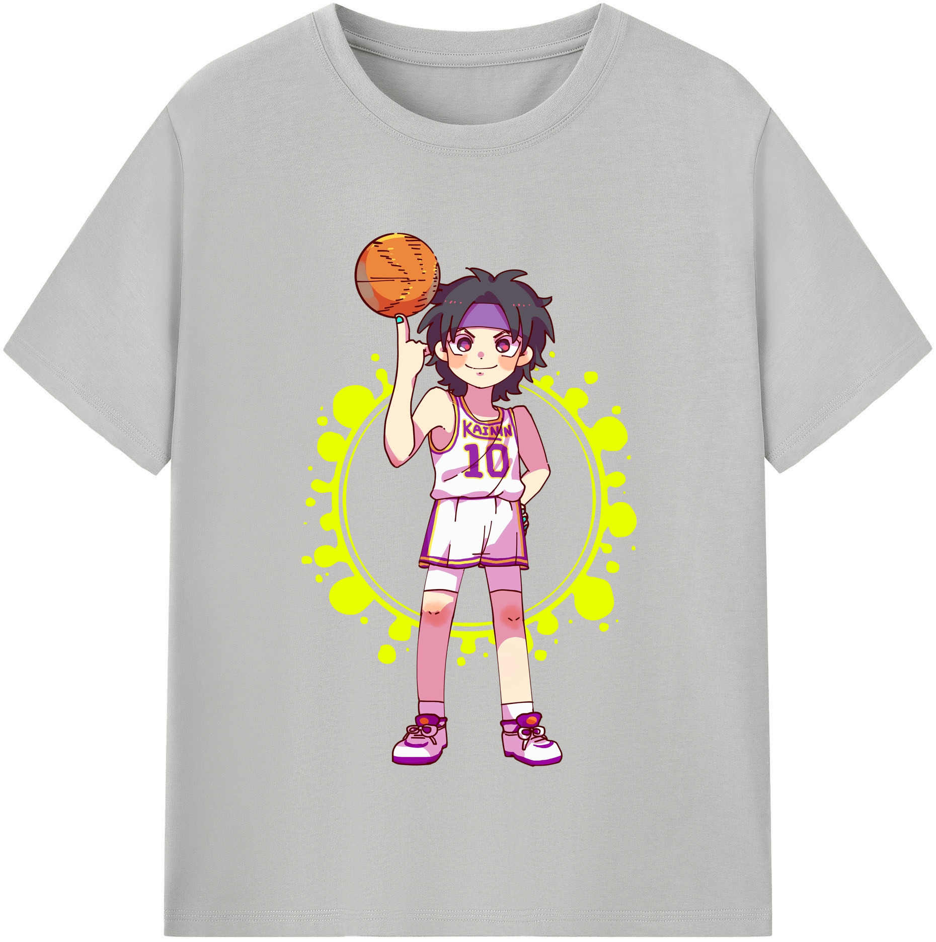 （画像用） SLAM DUNK／スラムダンク レディースカジュアルプリントTシャツ（綿100％）
