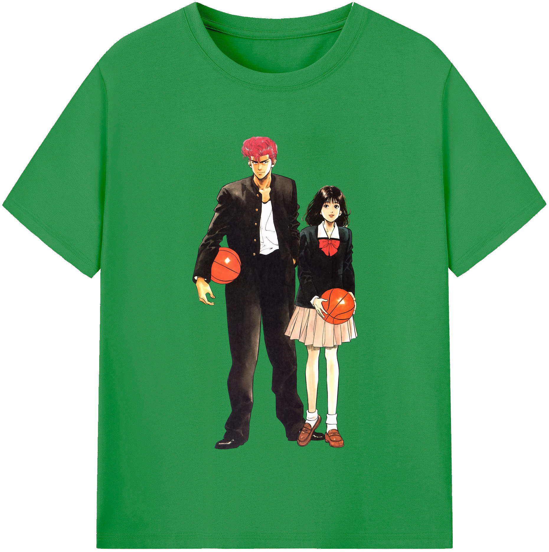（画像用） SLAM DUNK／スラムダンク レディースカジュアルプリントTシャツ（綿100％）