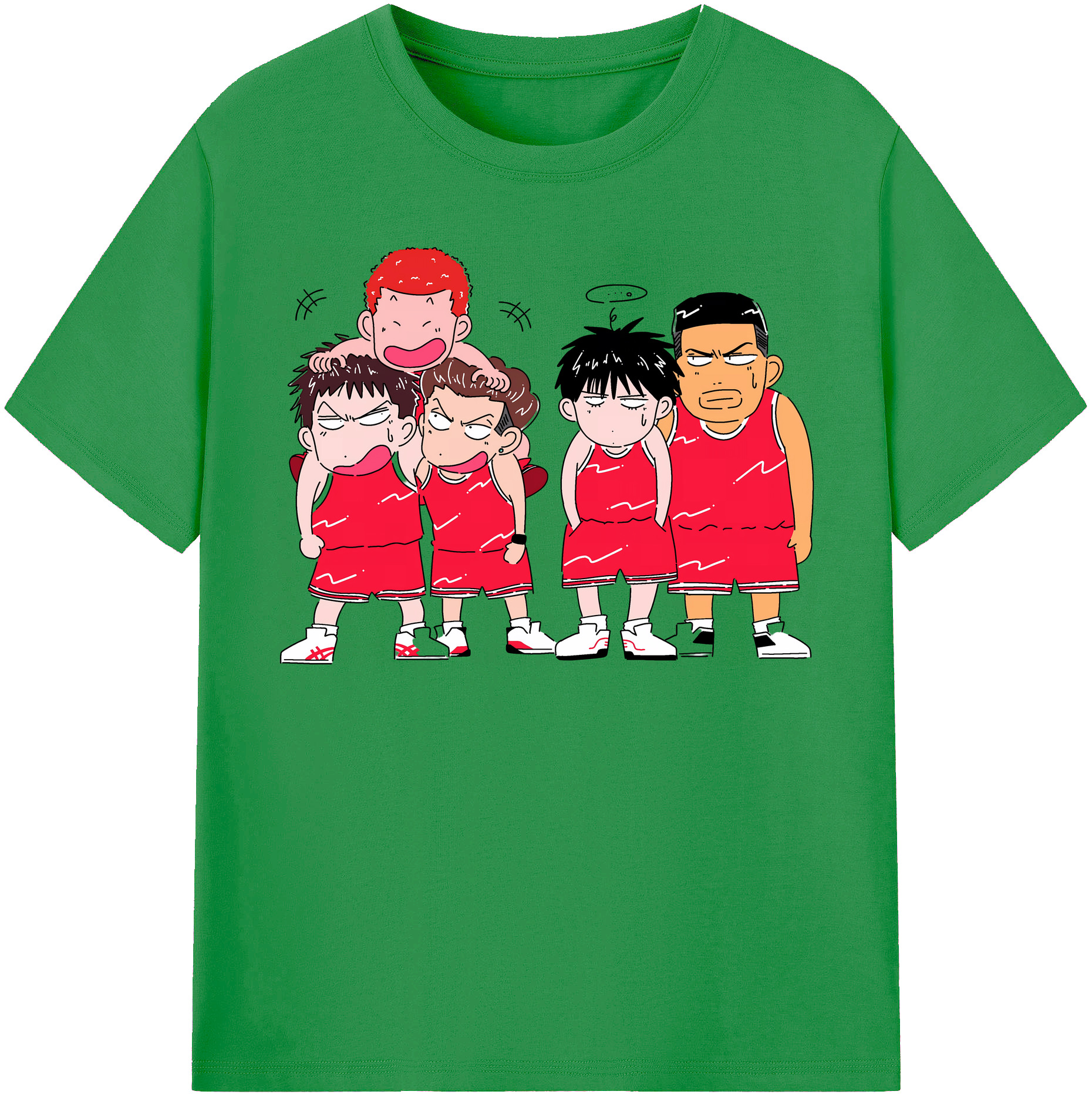 （画像用） SLAM DUNK／スラムダンク レディースカジュアルプリントTシャツ（綿100％）