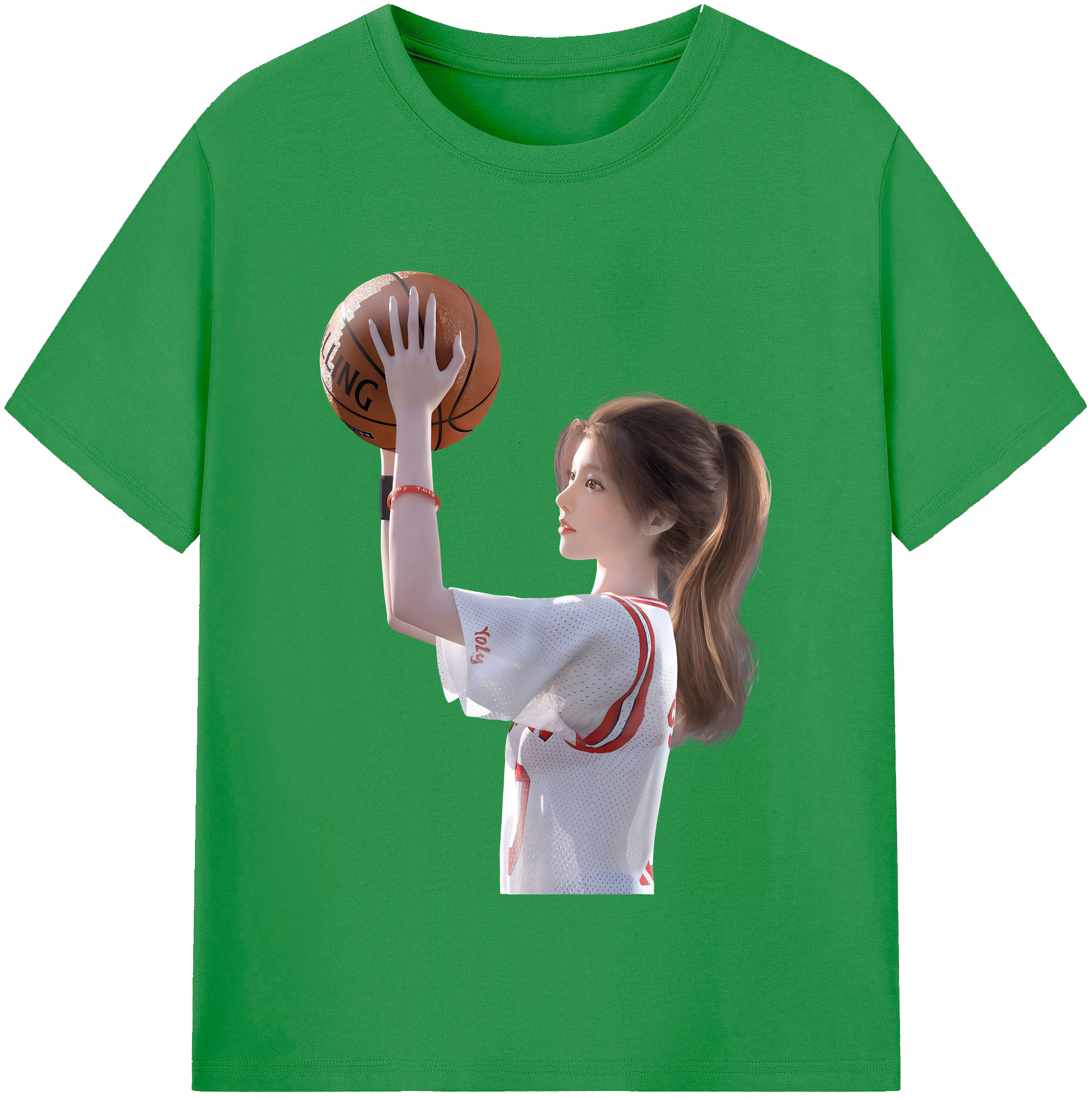 （画像用） SLAM DUNK／スラムダンク レディースカジュアルプリントTシャツ（綿100％）