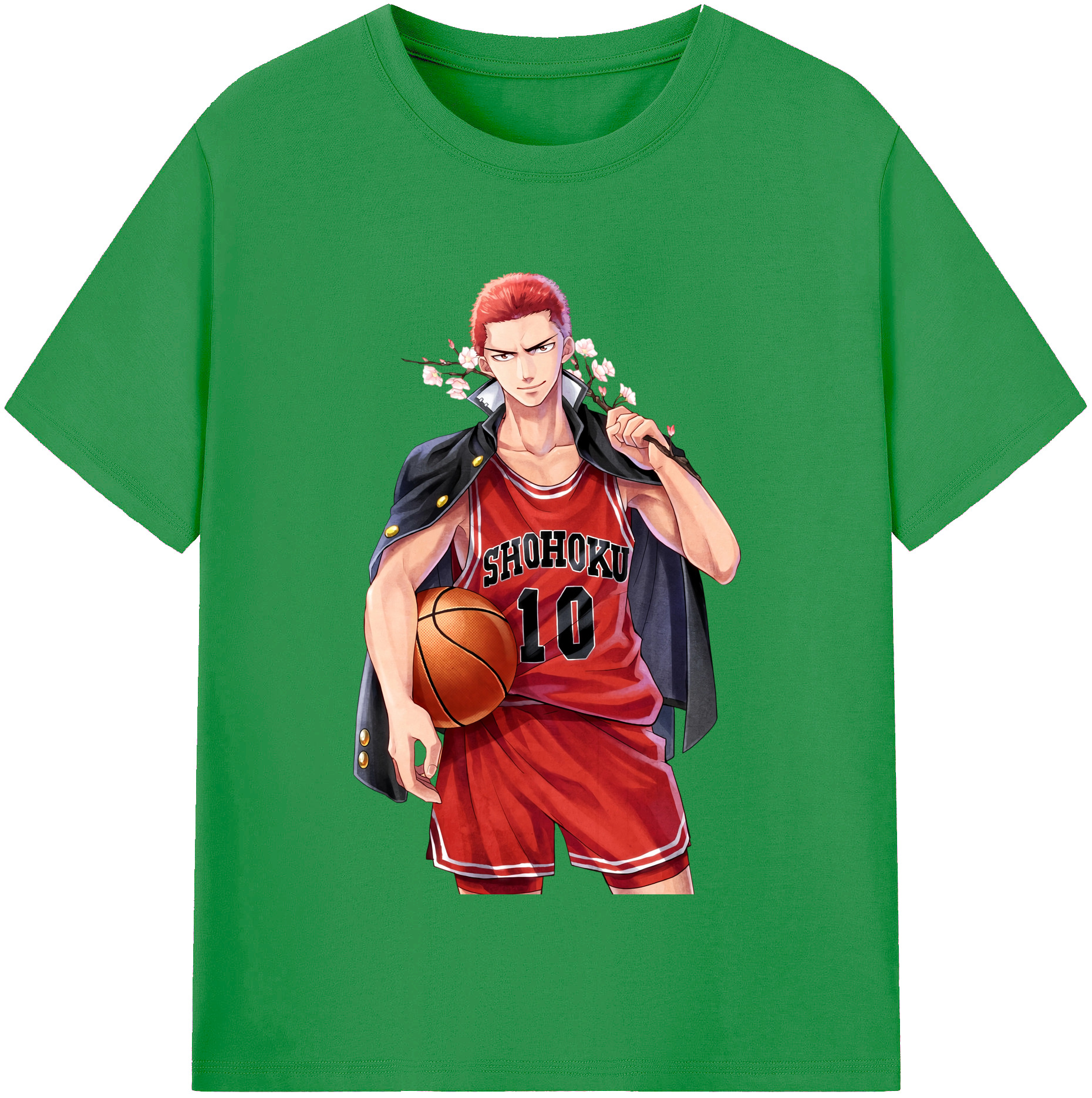 （画像用） SLAM DUNK／スラムダンク レディースカジュアルプリントTシャツ（綿100％）