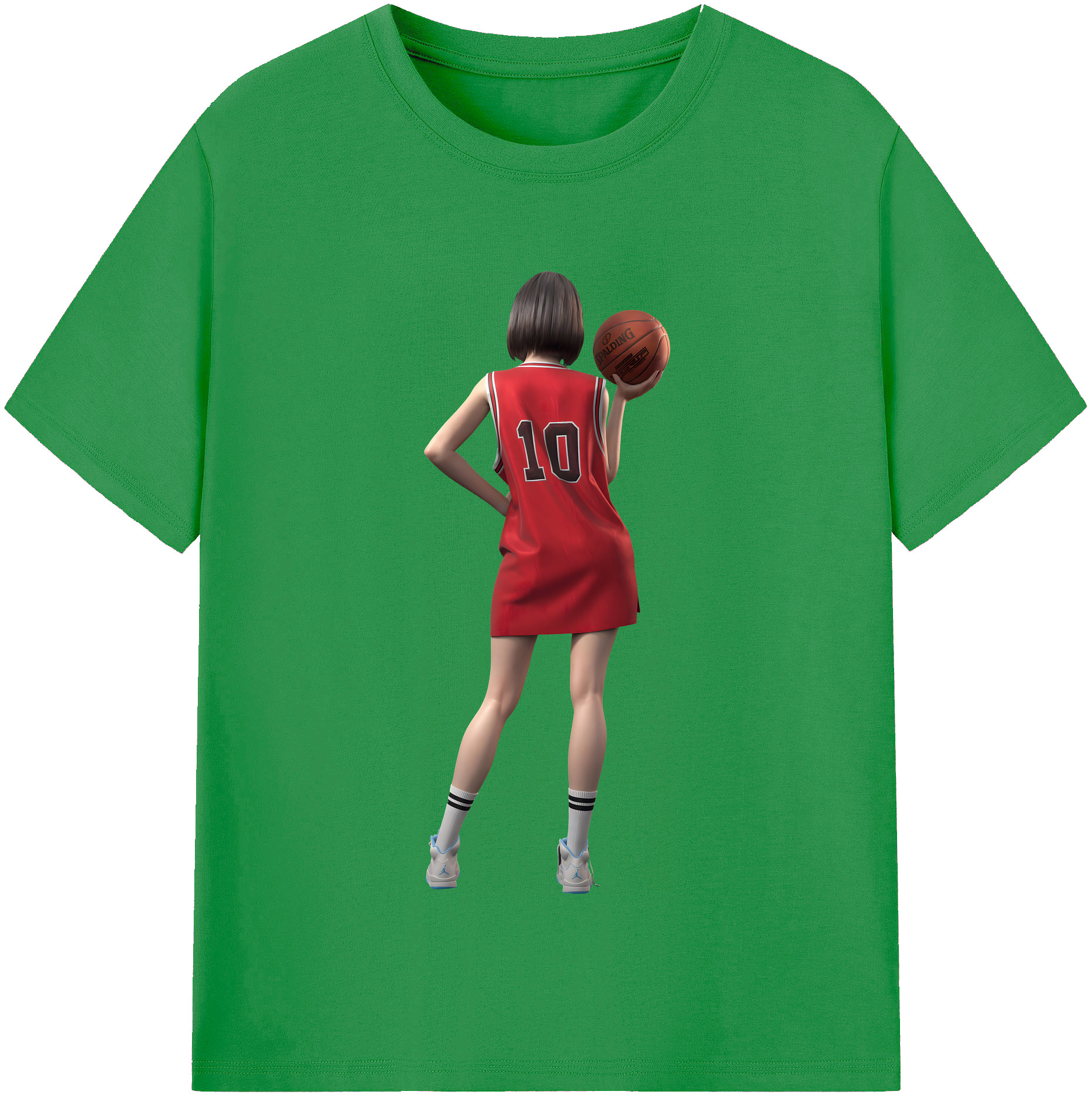 （画像用） SLAM DUNK／スラムダンク レディースカジュアルプリントTシャツ（綿100％）