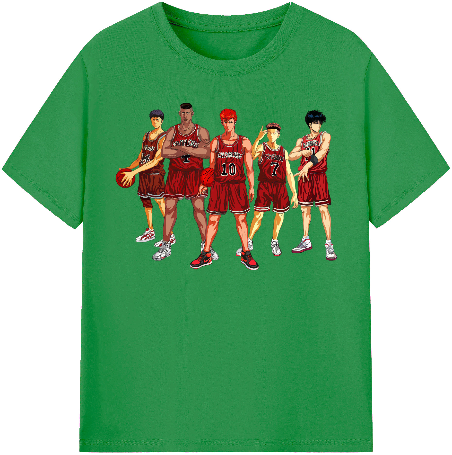 （画像用） SLAM DUNK／スラムダンク レディースカジュアルプリントTシャツ（綿100％）