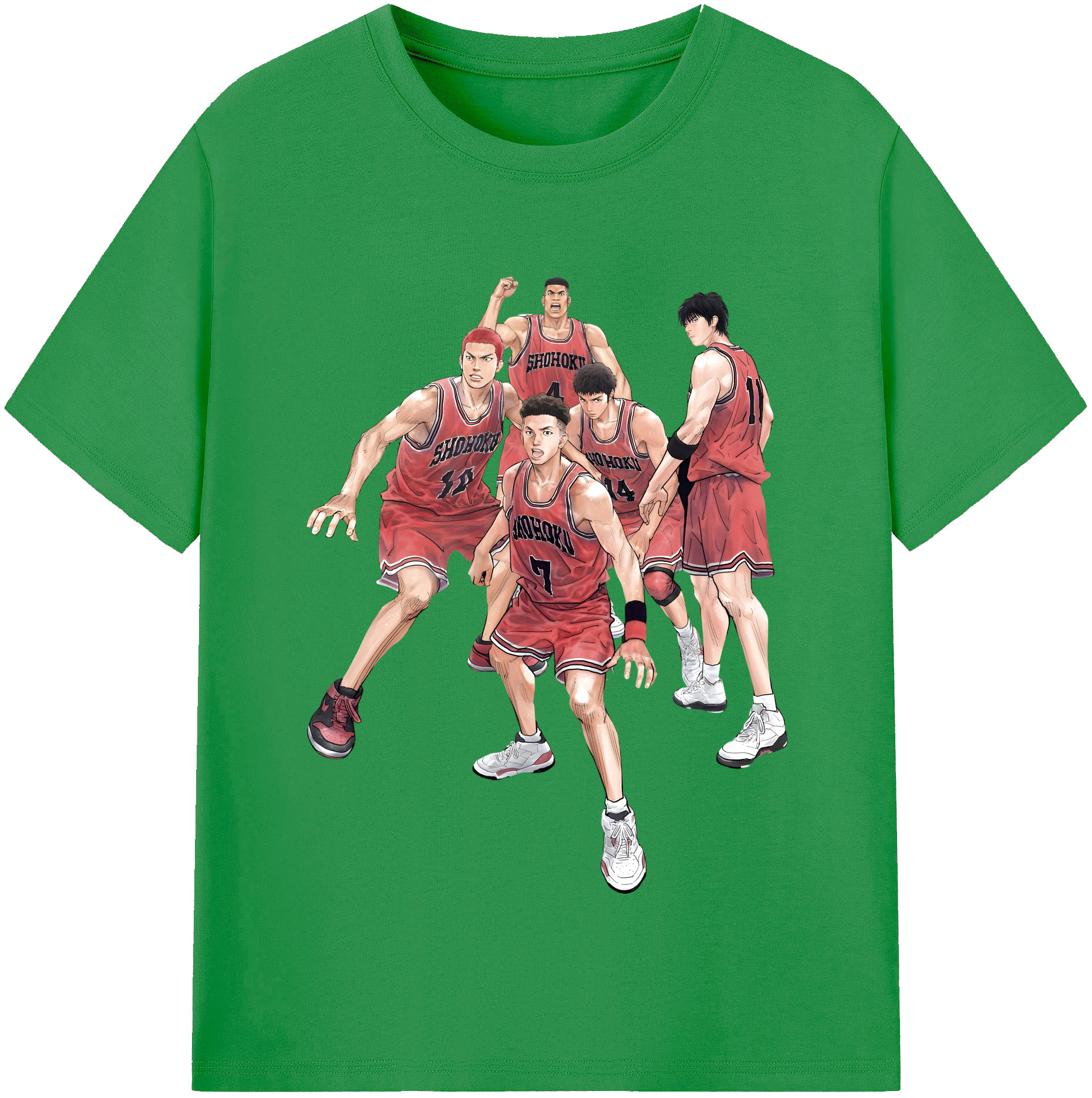 （画像用） SLAM DUNK／スラムダンク レディースカジュアルプリントTシャツ（綿100％）