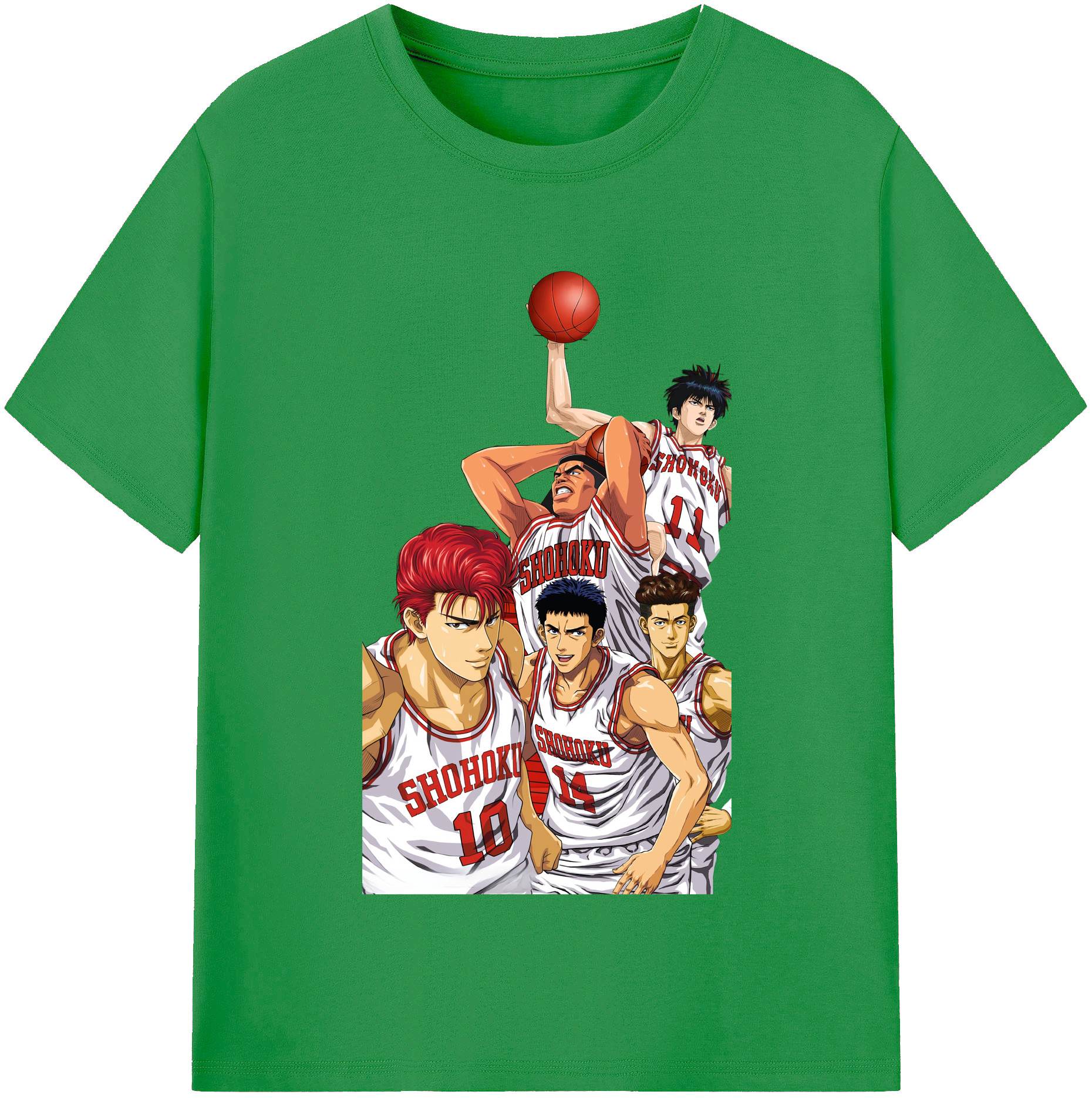 （画像用） SLAM DUNK／スラムダンク レディースカジュアルプリントTシャツ（綿100％）