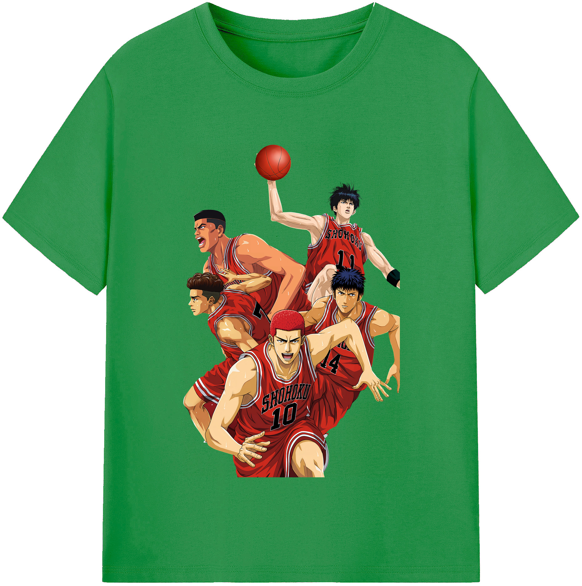 （画像用） SLAM DUNK／スラムダンク レディースカジュアルプリントTシャツ（綿100％）