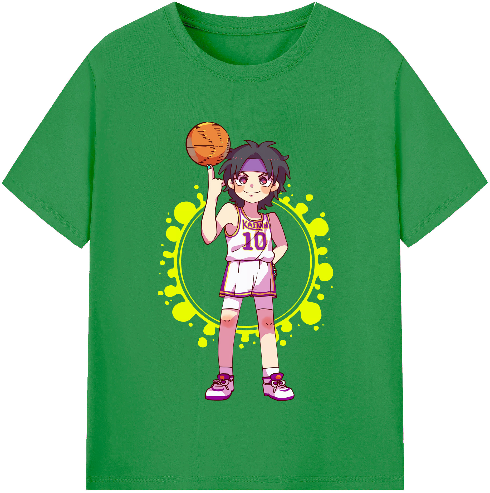 （画像用） SLAM DUNK／スラムダンク レディースカジュアルプリントTシャツ（綿100％）