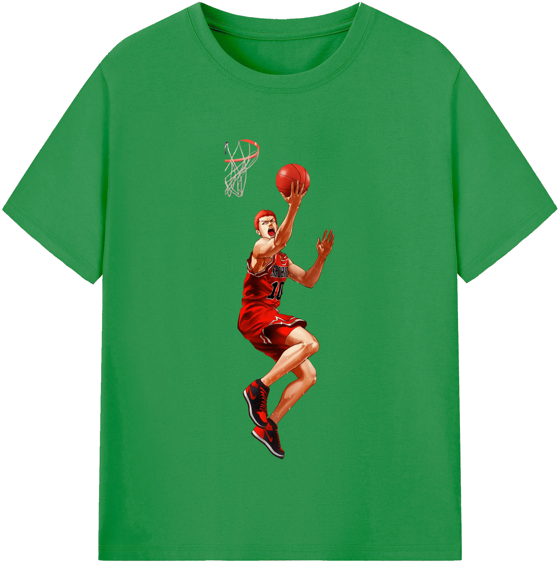 （画像用） SLAM DUNK／スラムダンク レディースカジュアルプリントTシャツ（綿100％）