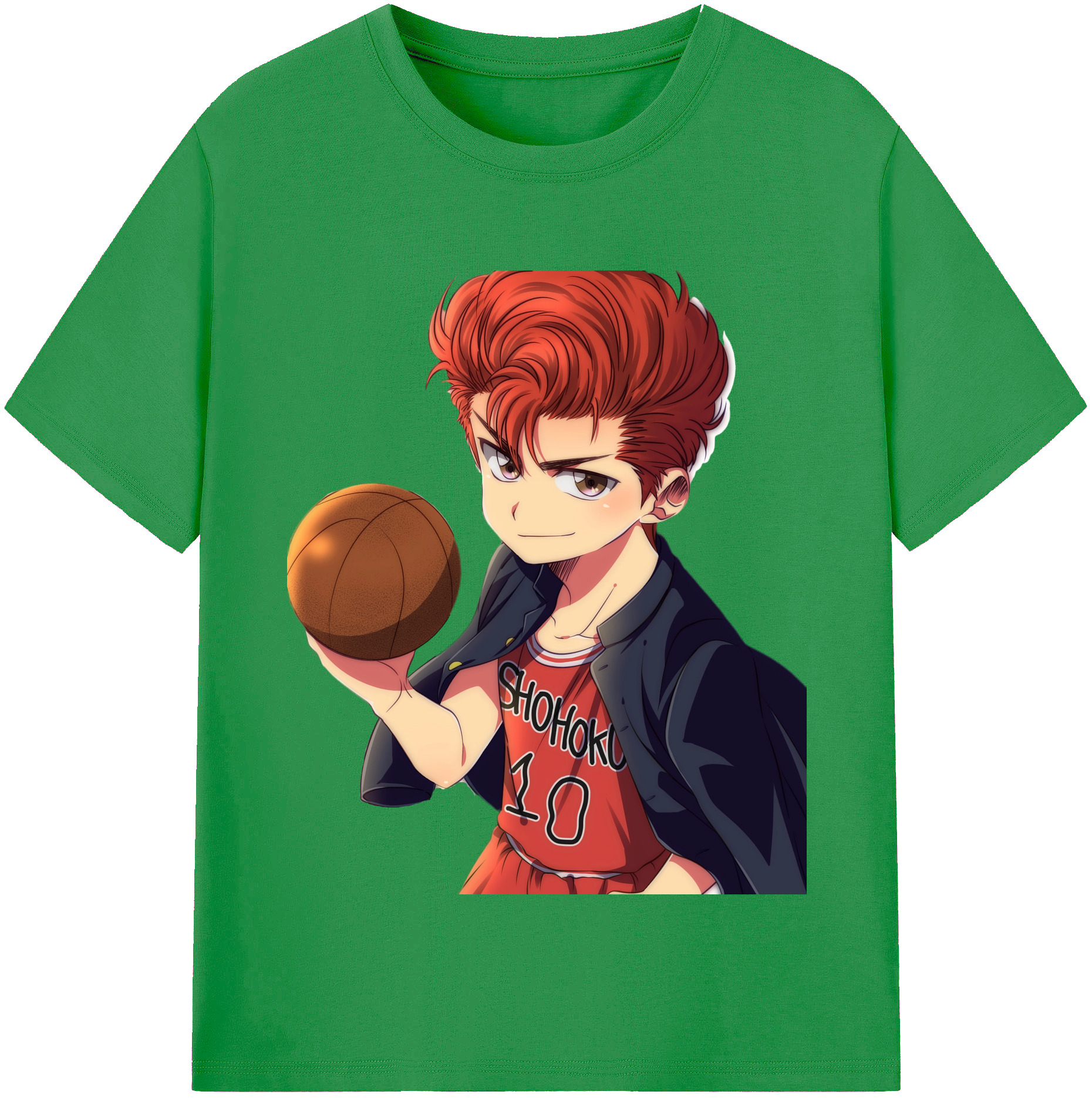 （画像用） SLAM DUNK／スラムダンク レディースカジュアルプリントTシャツ（綿100％）
