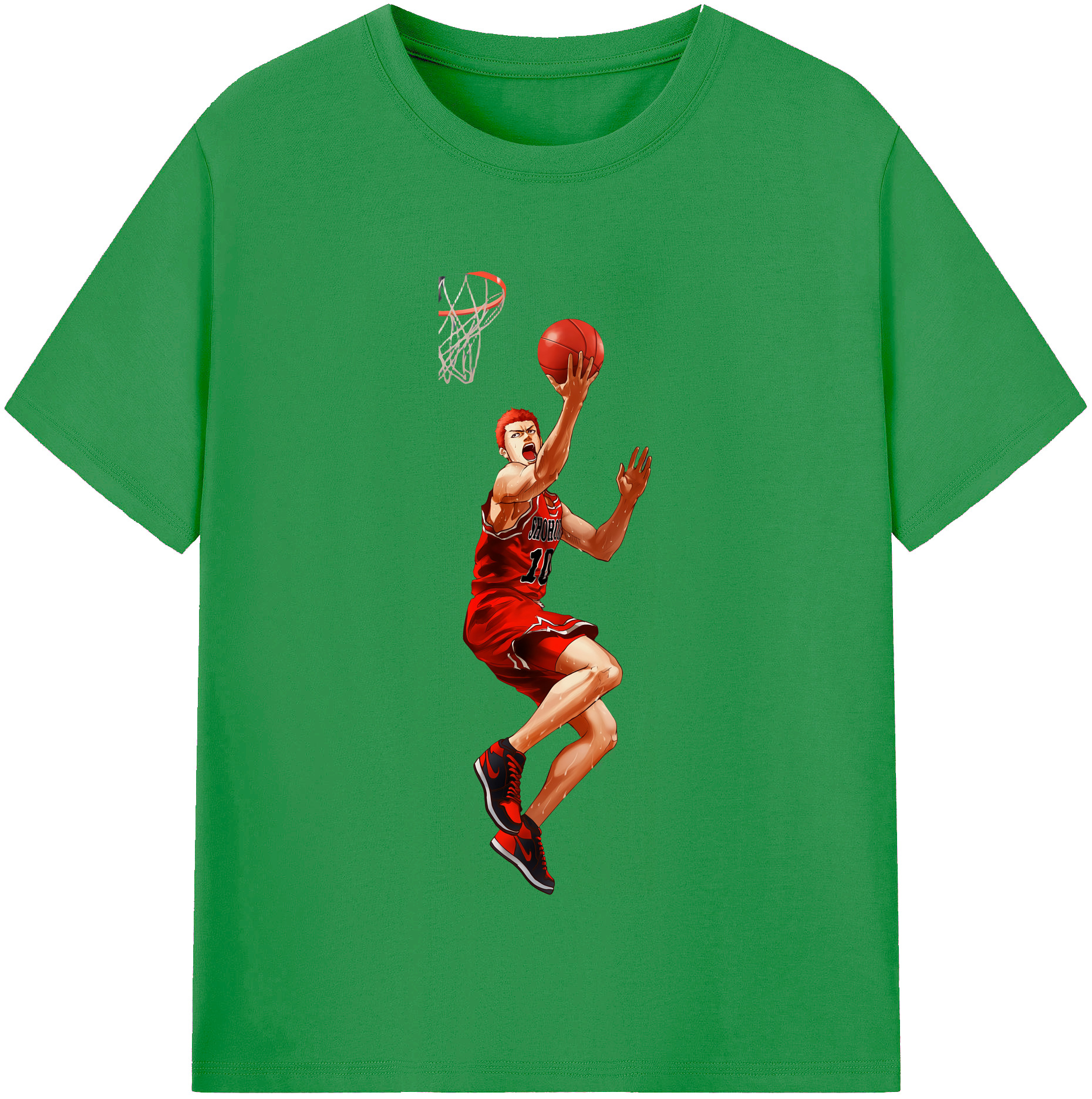 （画像用） SLAM DUNK／スラムダンク レディースカジュアルプリントTシャツ（綿100％）