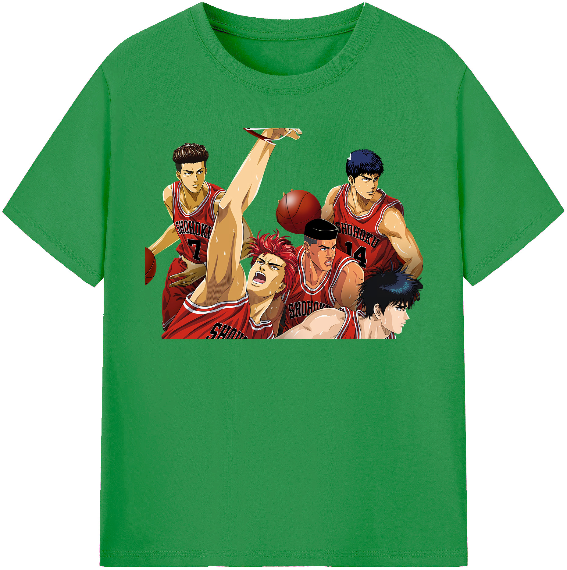 （画像用） SLAM DUNK／スラムダンク レディースカジュアルプリントTシャツ（綿100％）