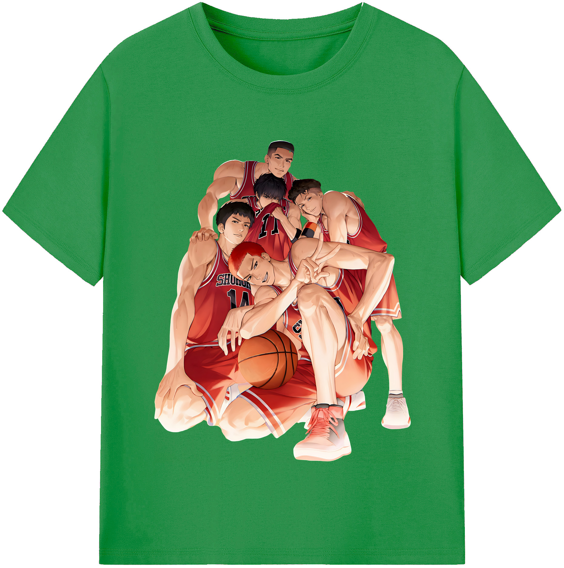 （画像用） SLAM DUNK／スラムダンク レディースカジュアルプリントTシャツ（綿100％）