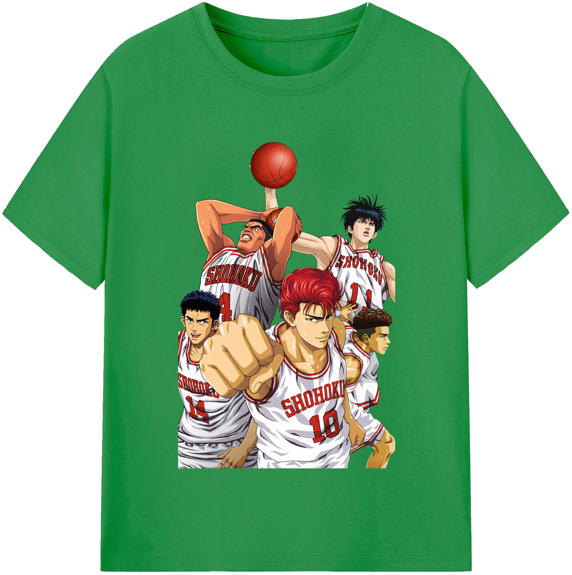（画像用） SLAM DUNK／スラムダンク レディースカジュアルプリントTシャツ（綿100％）