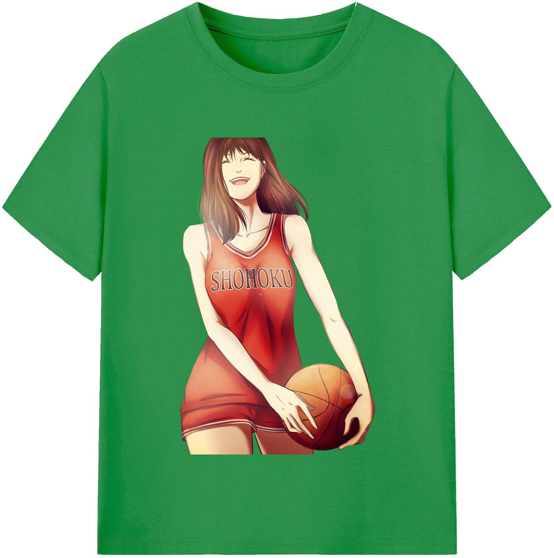 （画像用） SLAM DUNK／スラムダンク レディースカジュアルプリントTシャツ（綿100％）