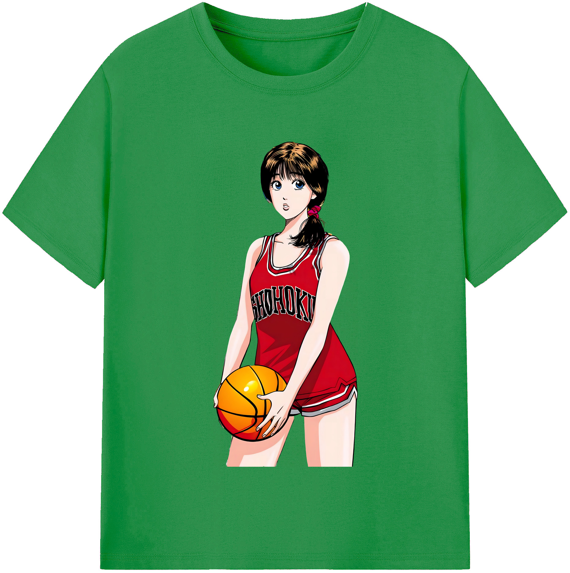（画像用） SLAM DUNK／スラムダンク レディースカジュアルプリントTシャツ（綿100％）
