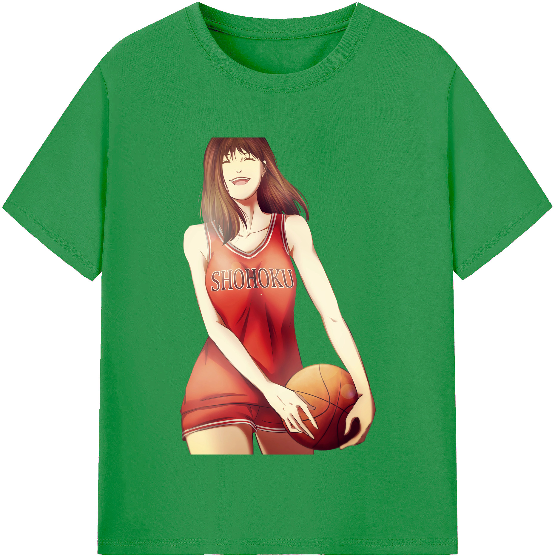（画像用） SLAM DUNK／スラムダンク レディースカジュアルプリントTシャツ（綿100％）