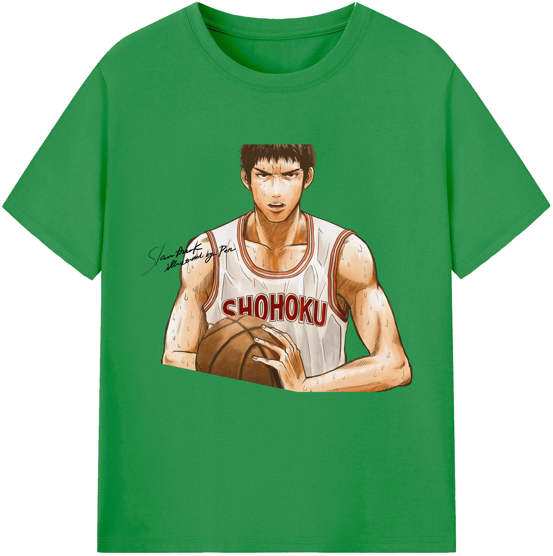 （画像用） SLAM DUNK／スラムダンク レディースカジュアルプリントTシャツ（綿100％）