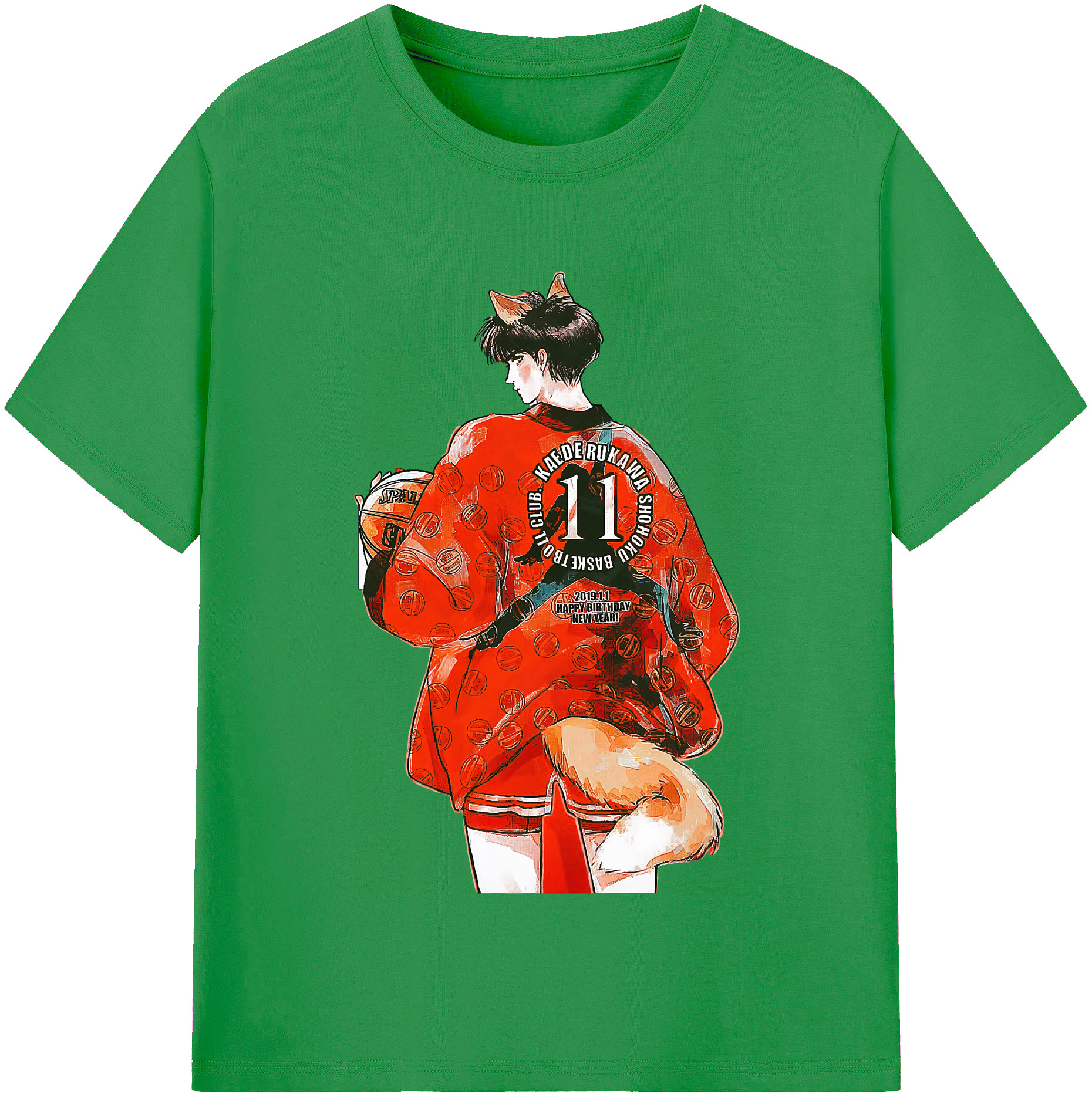 （画像用） SLAM DUNK／スラムダンク レディースカジュアルプリントTシャツ（綿100％）