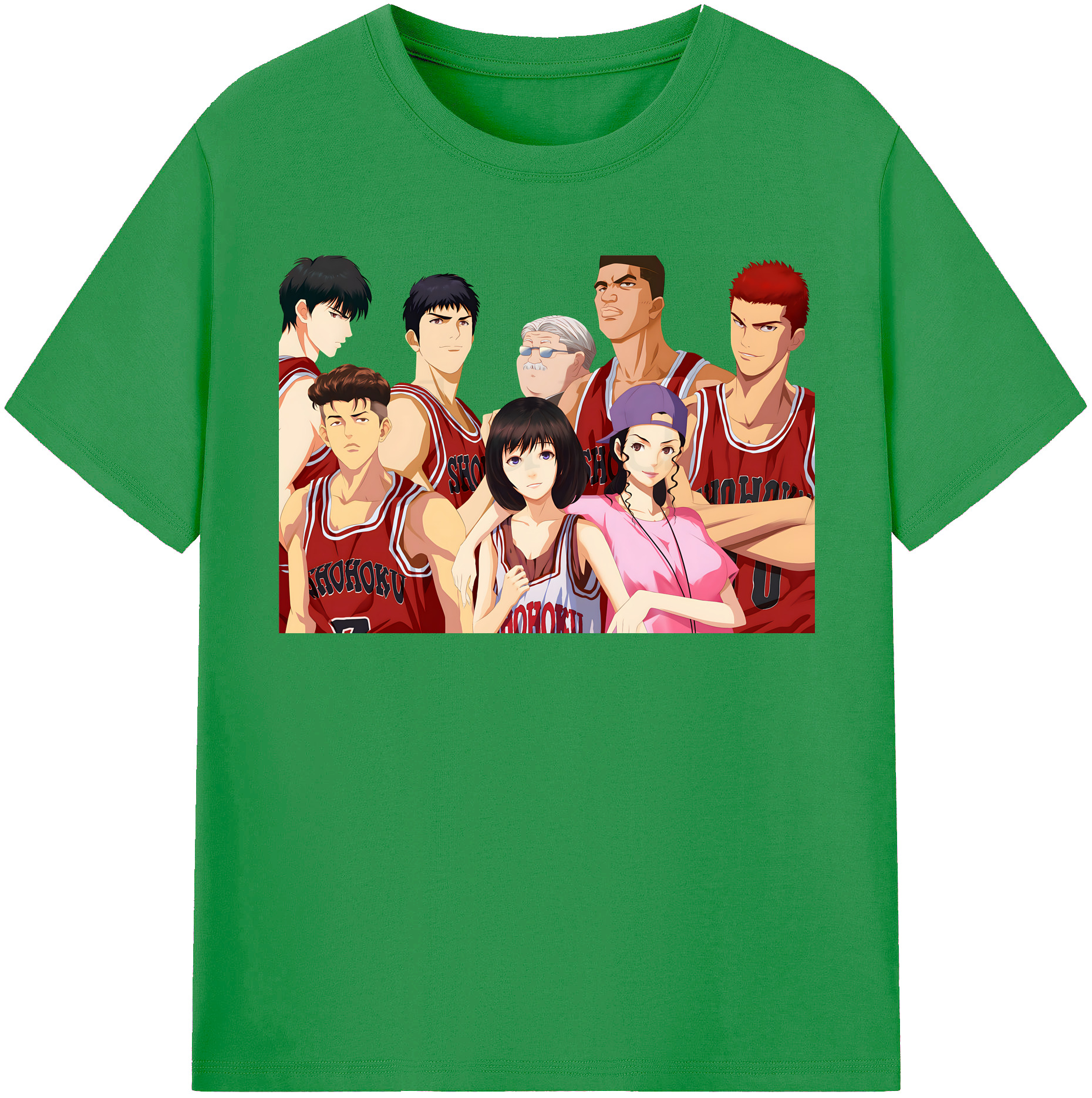 （画像用） SLAM DUNK／スラムダンク レディースカジュアルプリントTシャツ（綿100％）