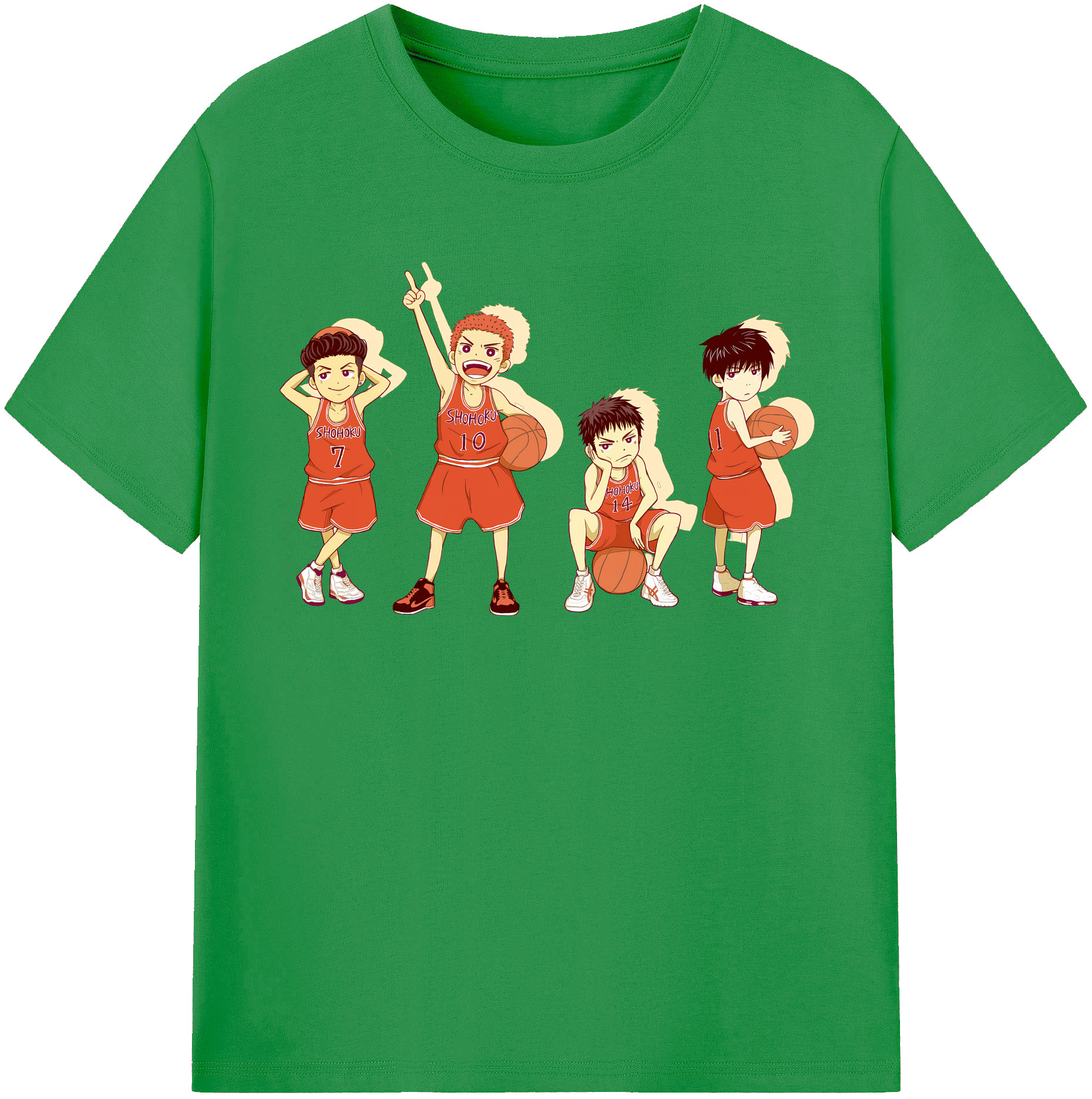 （画像用） SLAM DUNK／スラムダンク レディースカジュアルプリントTシャツ（綿100％）