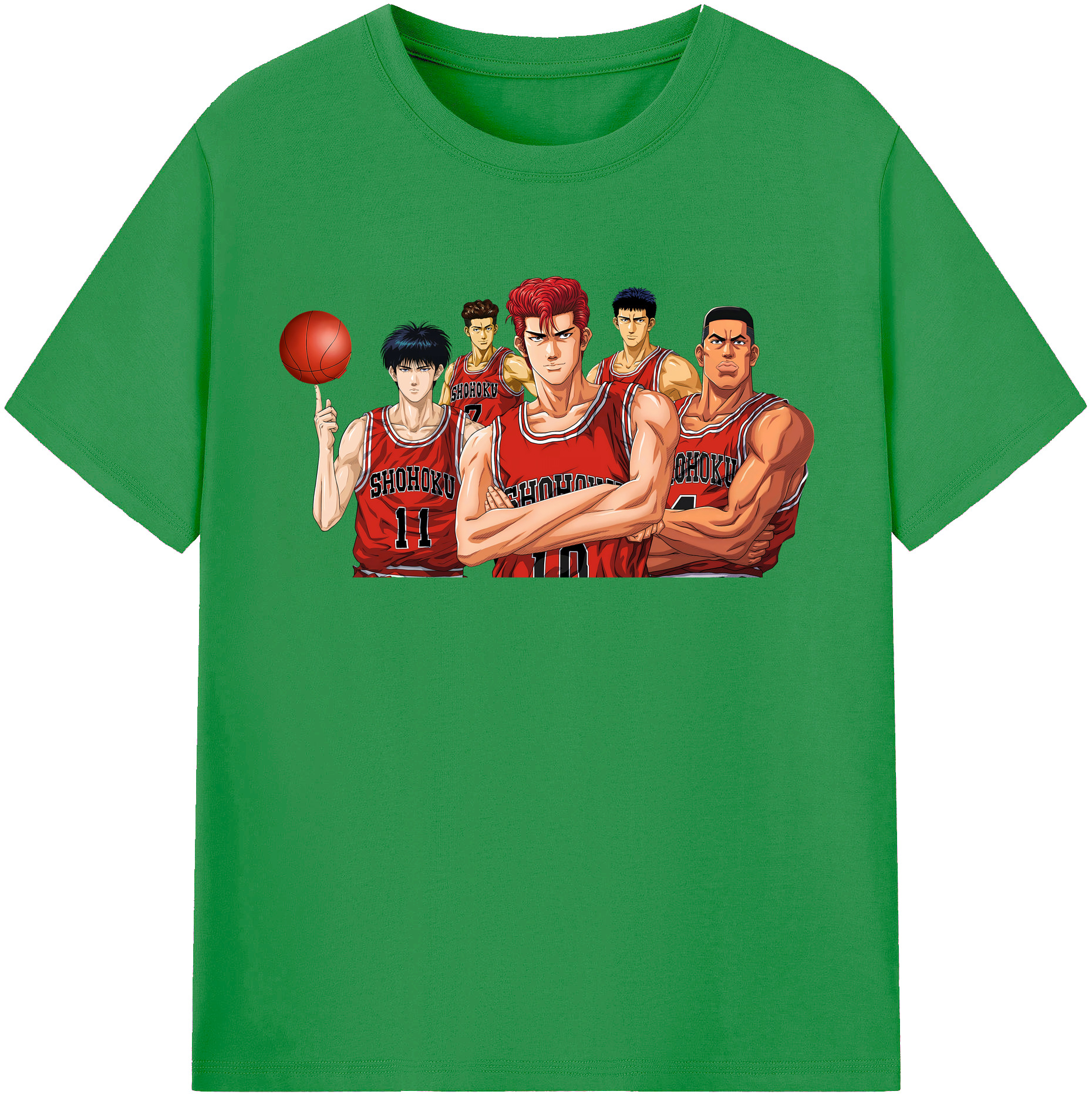 （画像用） SLAM DUNK／スラムダンク レディースカジュアルプリントTシャツ（綿100％）
