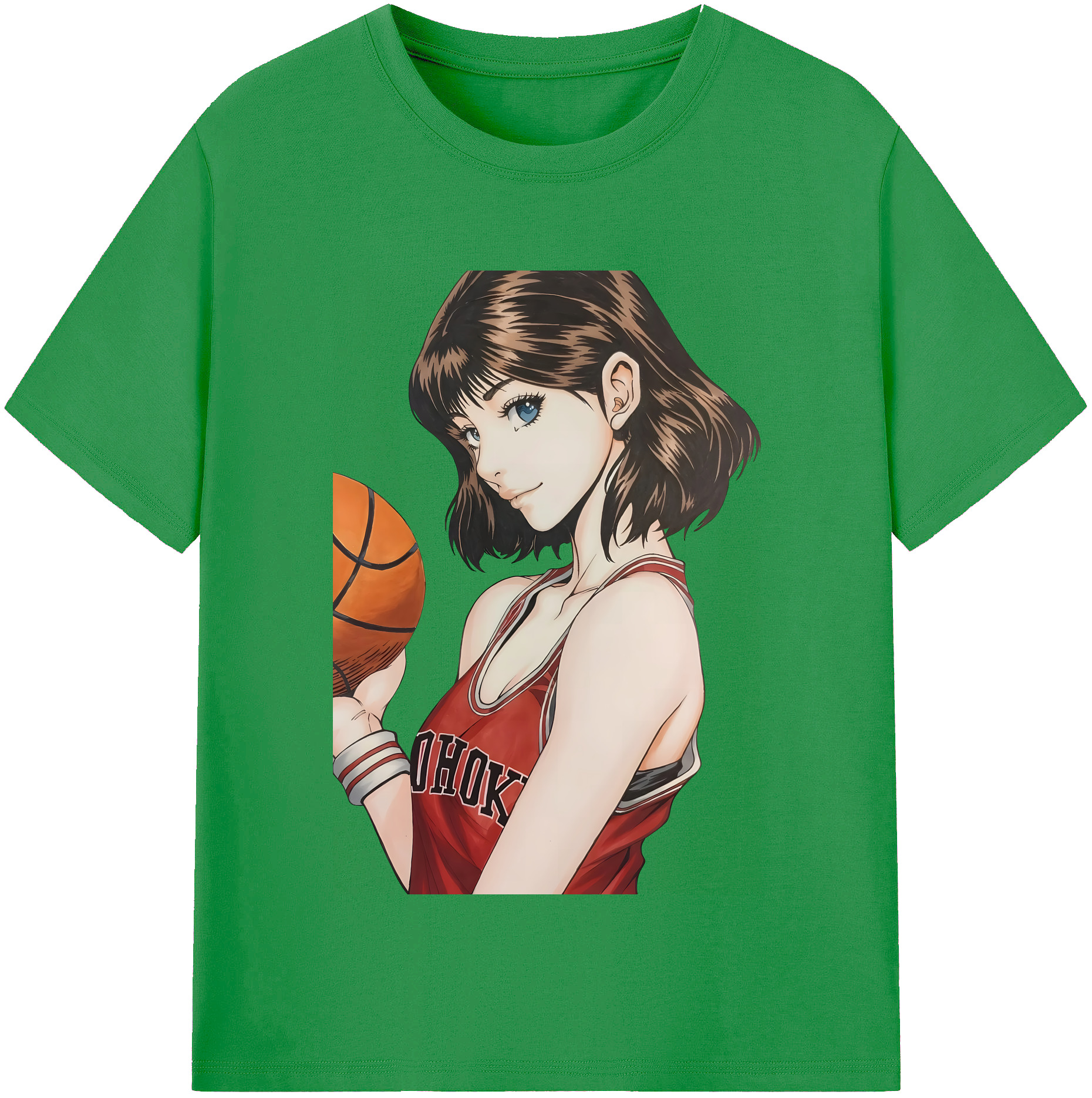 （画像用） SLAM DUNK／スラムダンク レディースカジュアルプリントTシャツ（綿100％）