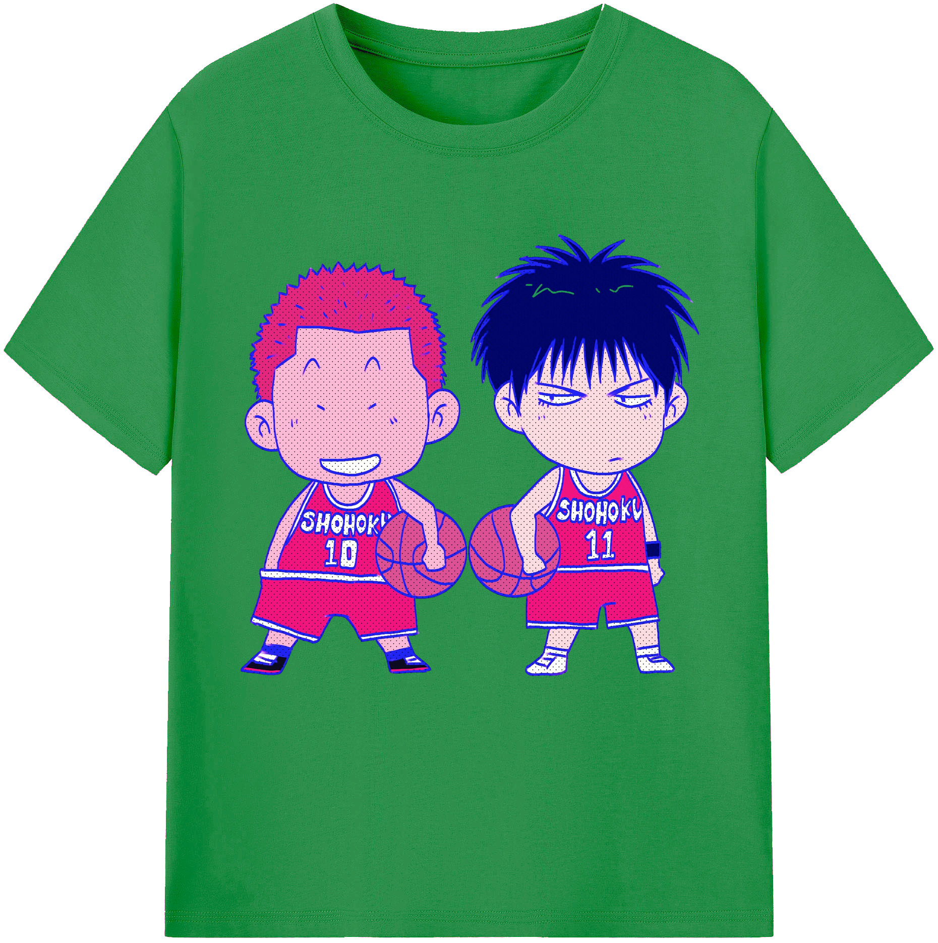 （画像用） SLAM DUNK／スラムダンク レディースカジュアルプリントTシャツ（綿100％）