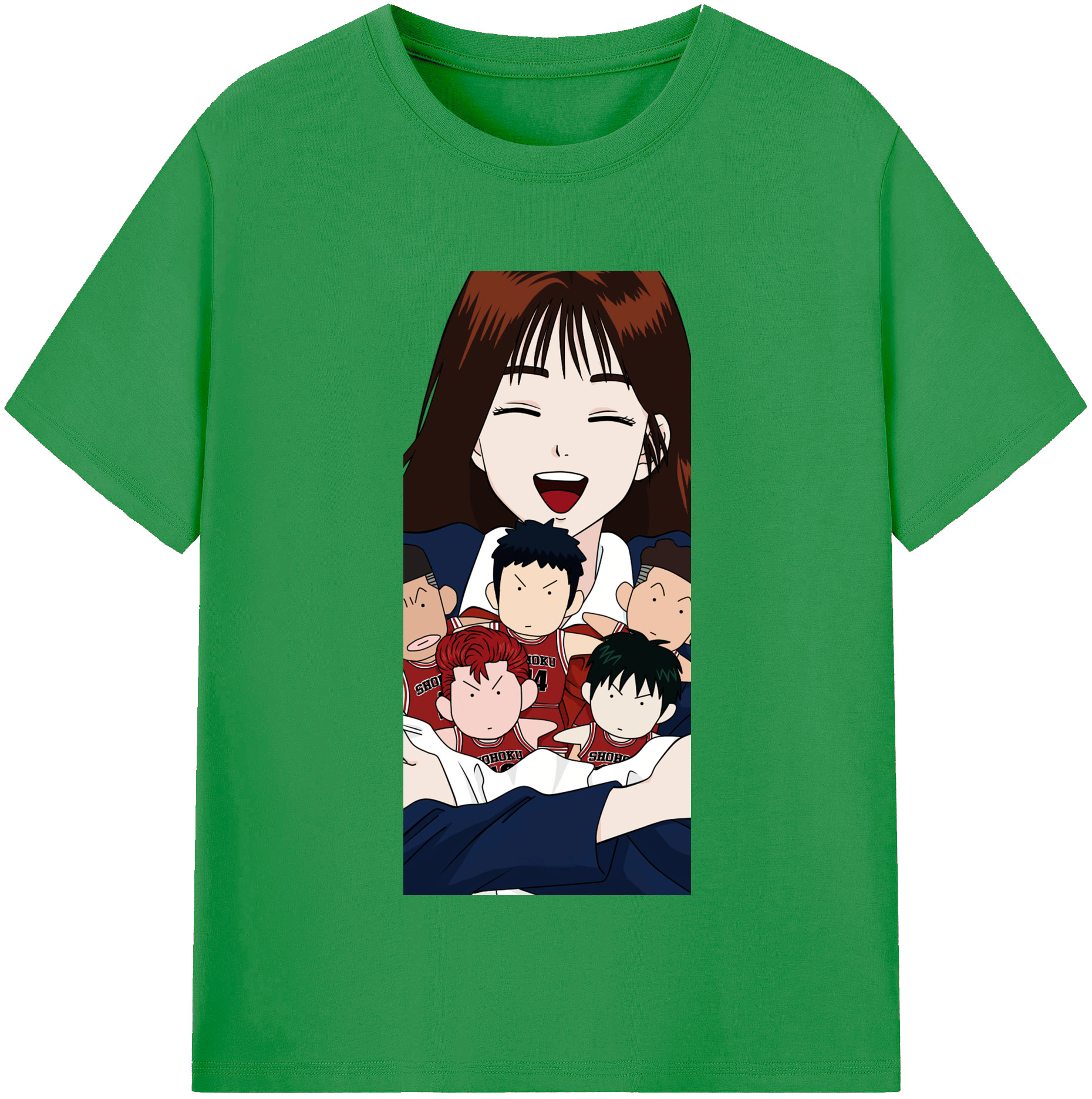 （画像用） SLAM DUNK／スラムダンク レディースカジュアルプリントTシャツ（綿100％）