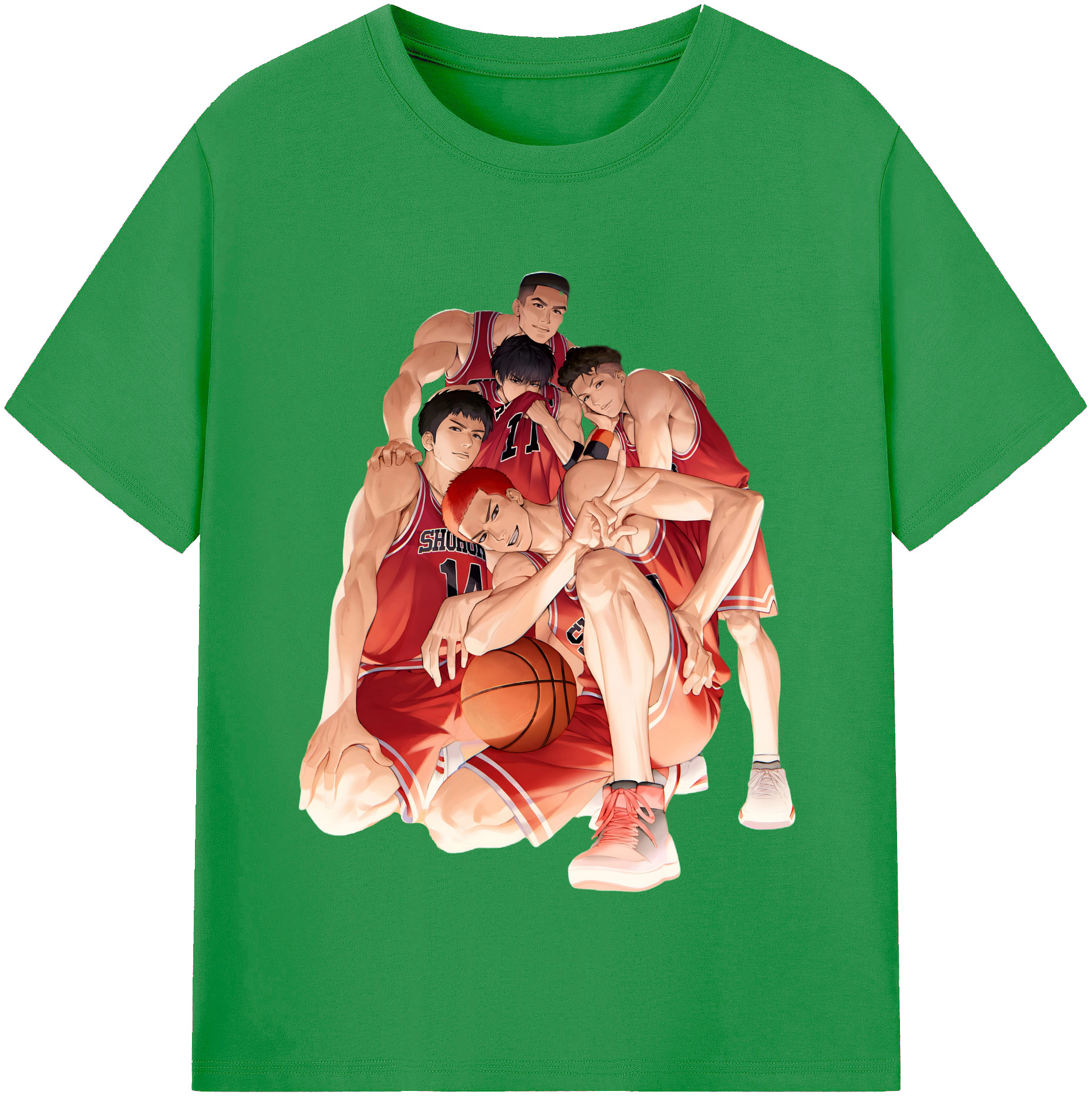 （画像用） SLAM DUNK／スラムダンク レディースカジュアルプリントTシャツ（綿100％）