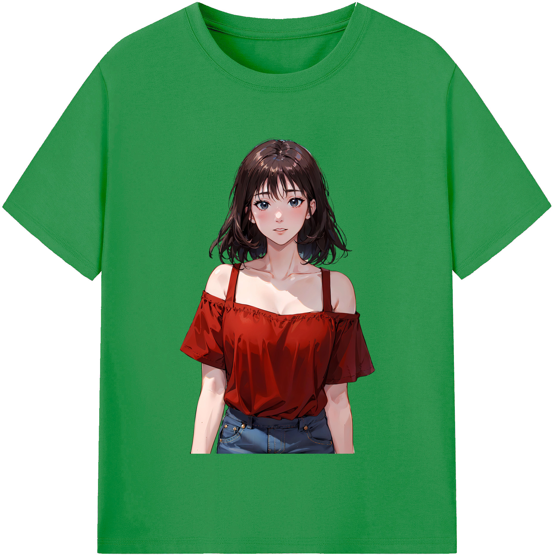 （画像用） SLAM DUNK／スラムダンク レディースカジュアルプリントTシャツ（綿100％）