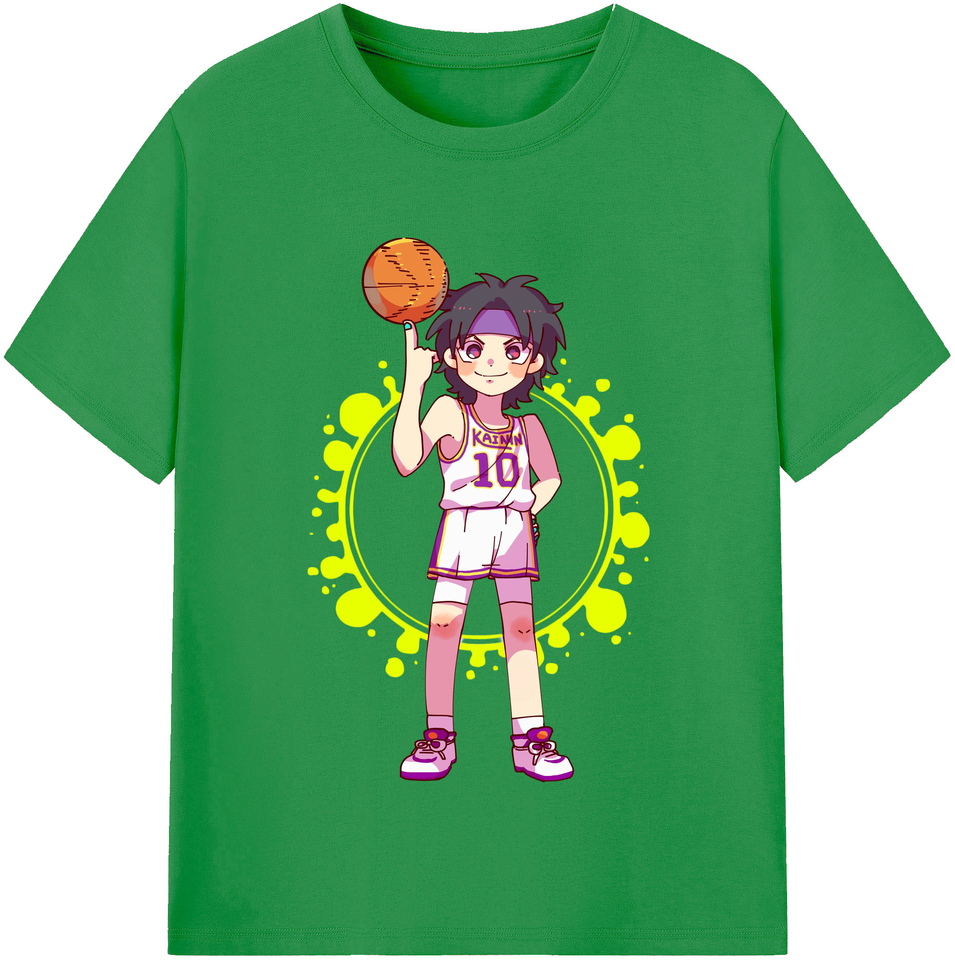 （画像用） SLAM DUNK／スラムダンク レディースカジュアルプリントTシャツ（綿100％）
