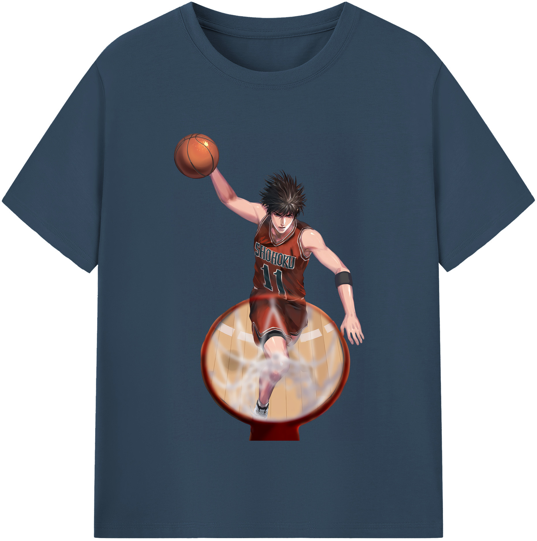 （画像用） SLAM DUNK／スラムダンク レディースカジュアルプリントTシャツ（綿100％）
