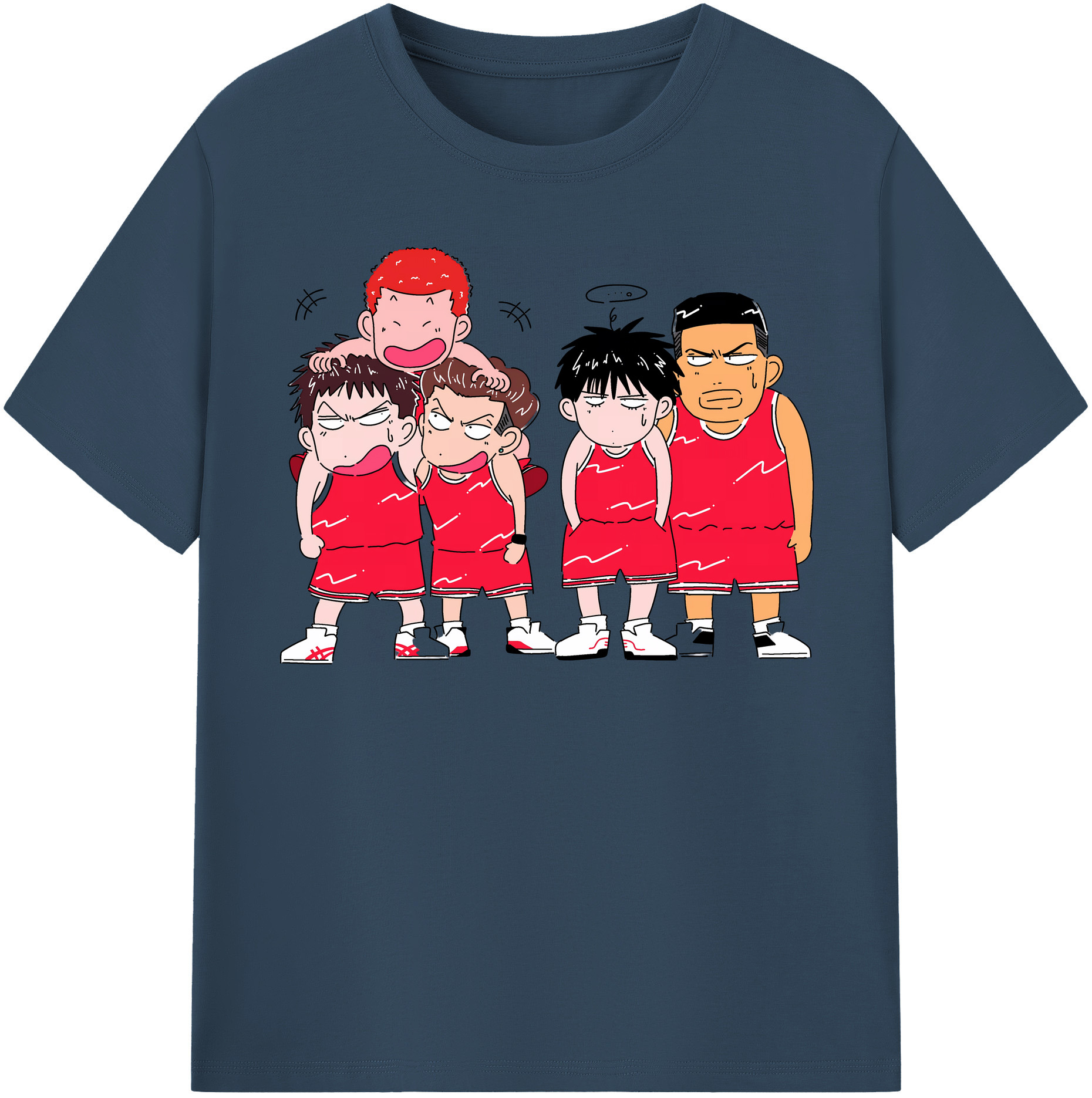 （画像用） SLAM DUNK／スラムダンク レディースカジュアルプリントTシャツ（綿100％）