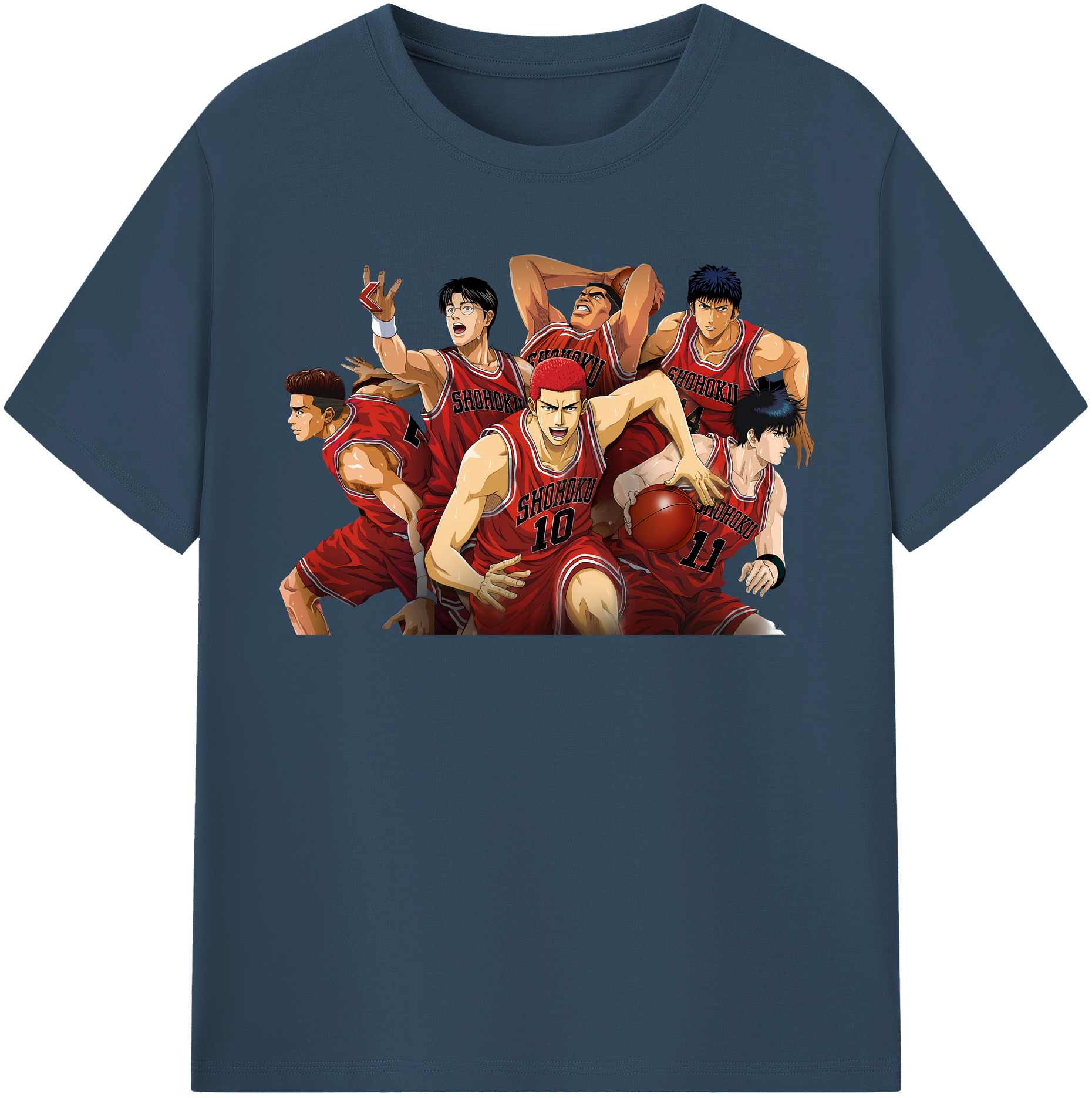 （画像用） SLAM DUNK／スラムダンク レディースカジュアルプリントTシャツ（綿100％）