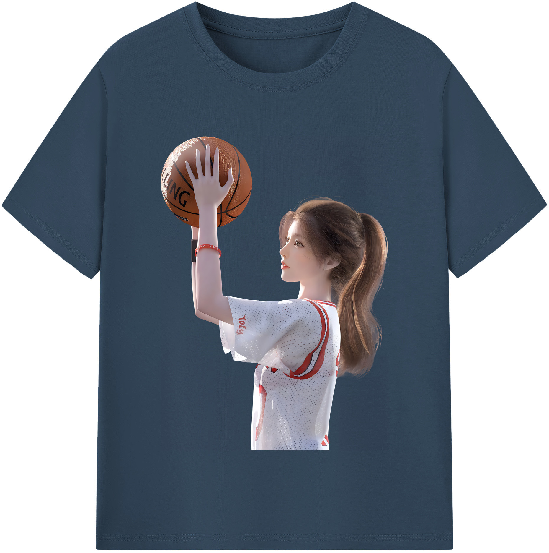 （画像用） SLAM DUNK／スラムダンク レディースカジュアルプリントTシャツ（綿100％）