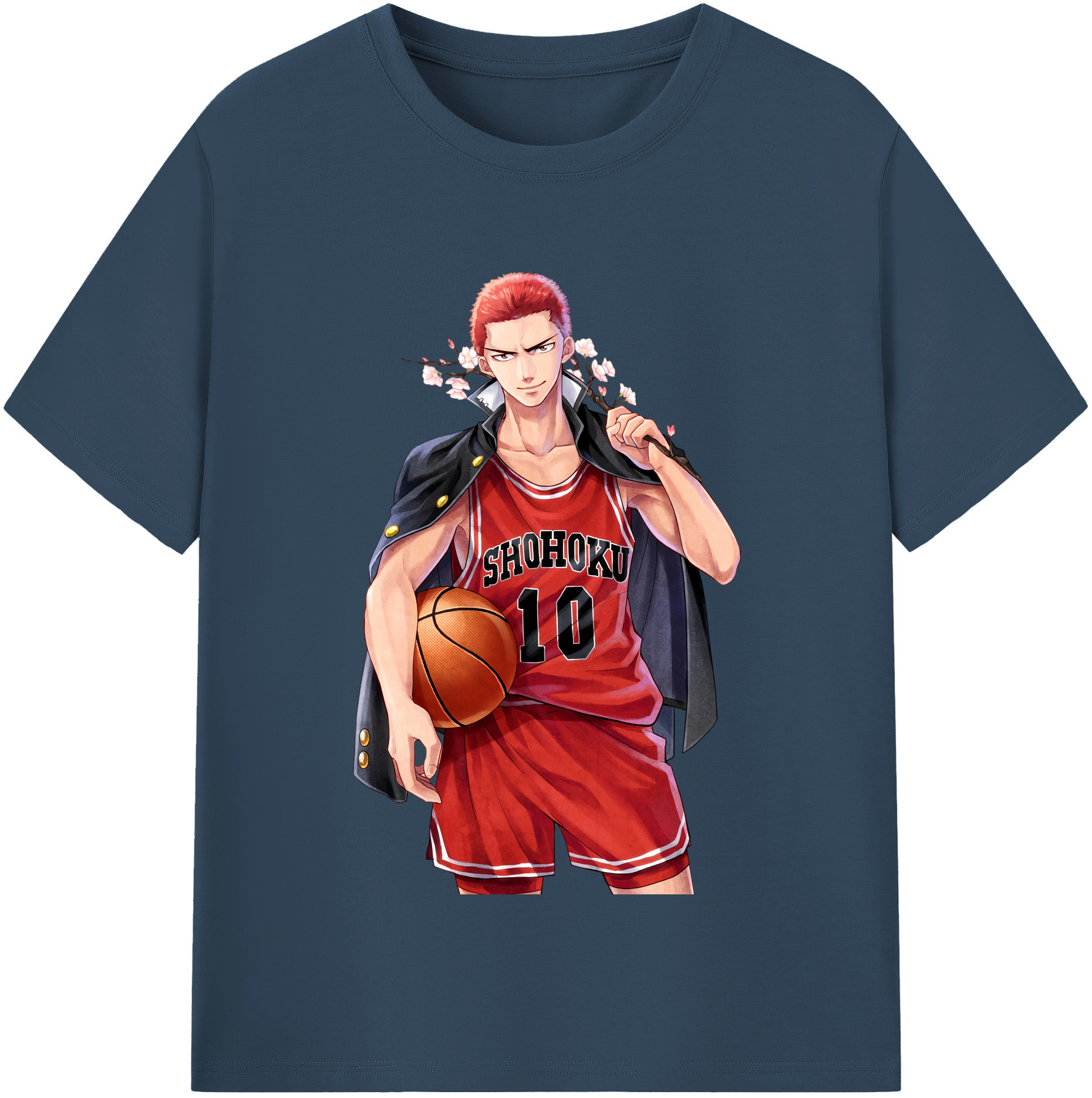 （画像用） SLAM DUNK／スラムダンク レディースカジュアルプリントTシャツ（綿100％）